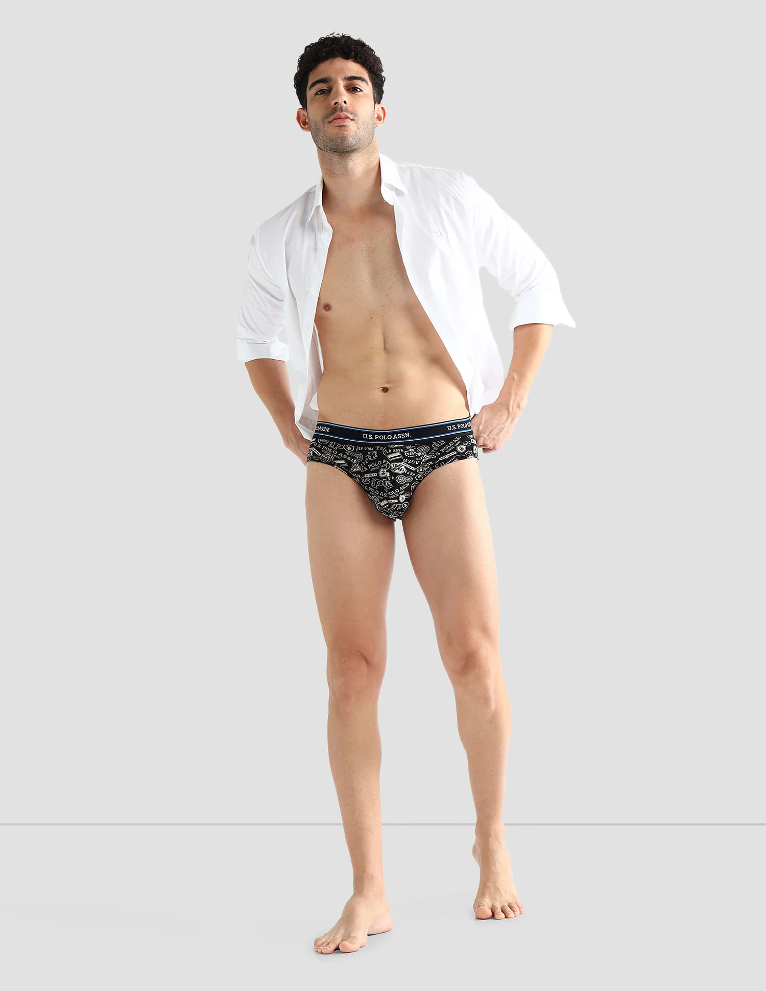 Elasticized Waist Printed I615 Briefs - Pack Of 2 - Image 4