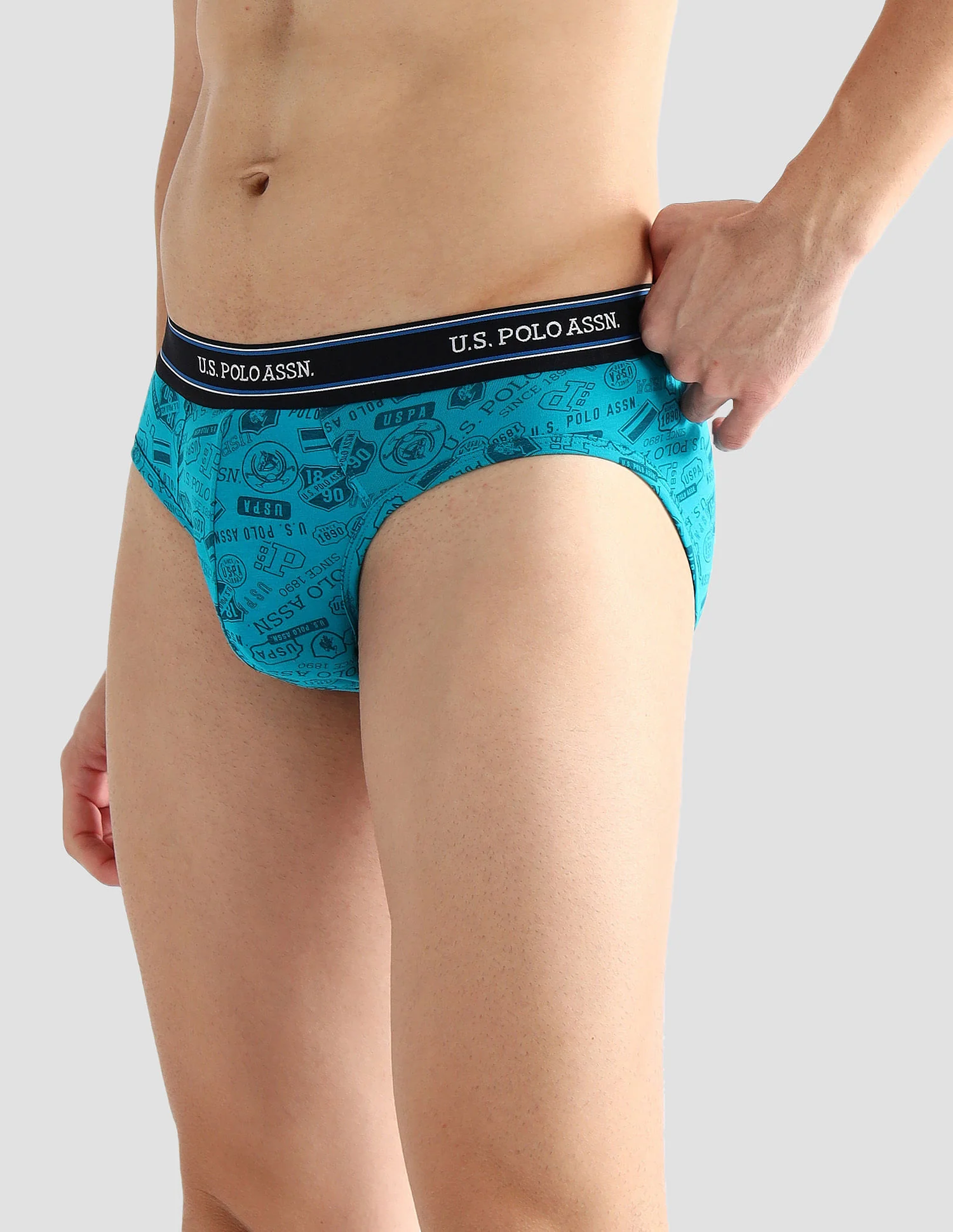 Elasticized Waist Printed I615 Briefs - Pack Of 2 - Image 5