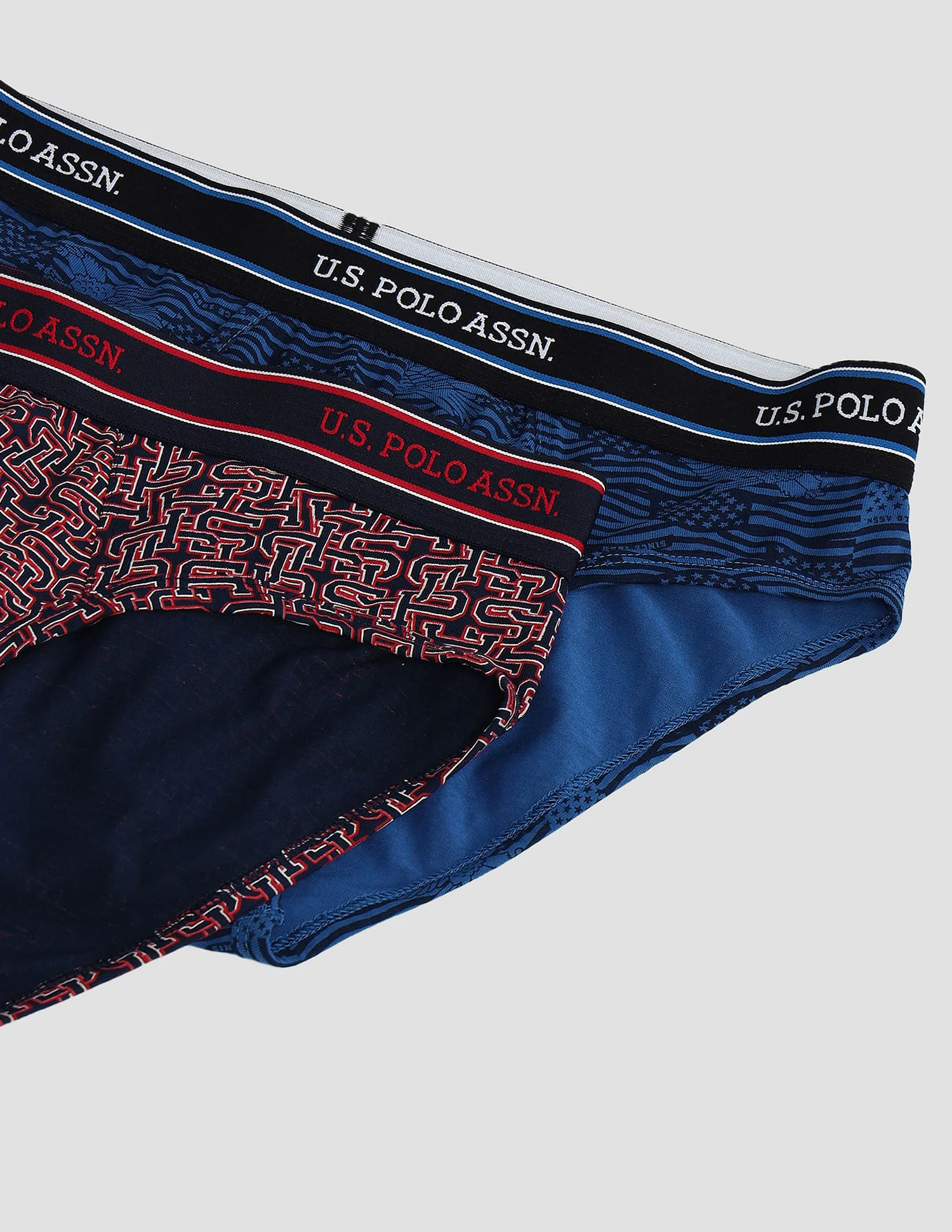 Elasticized Waist Printed I615 Briefs - Pack Of 2 - Image 2