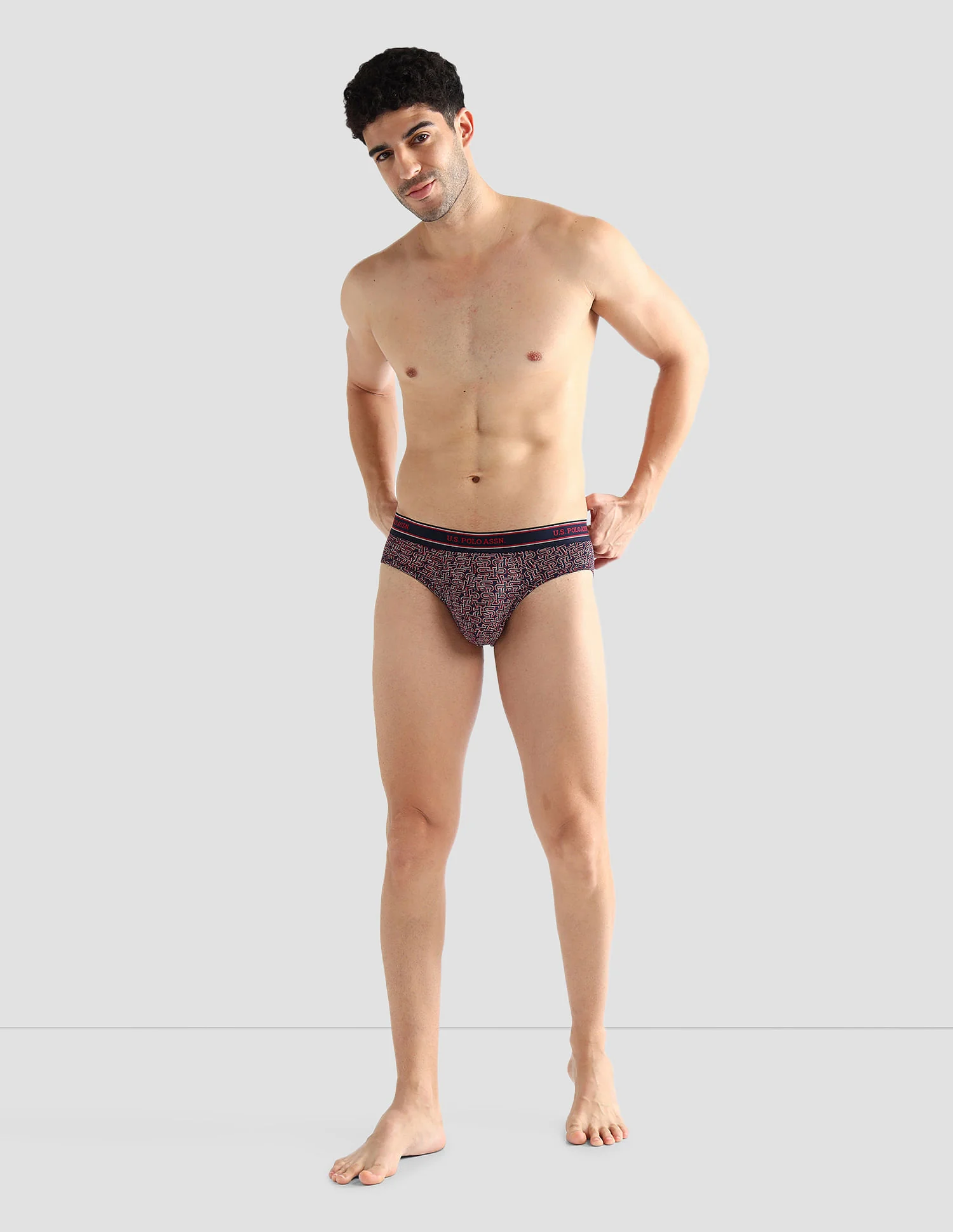 Elasticized Waist Printed I615 Briefs - Pack Of 2 - Image 3