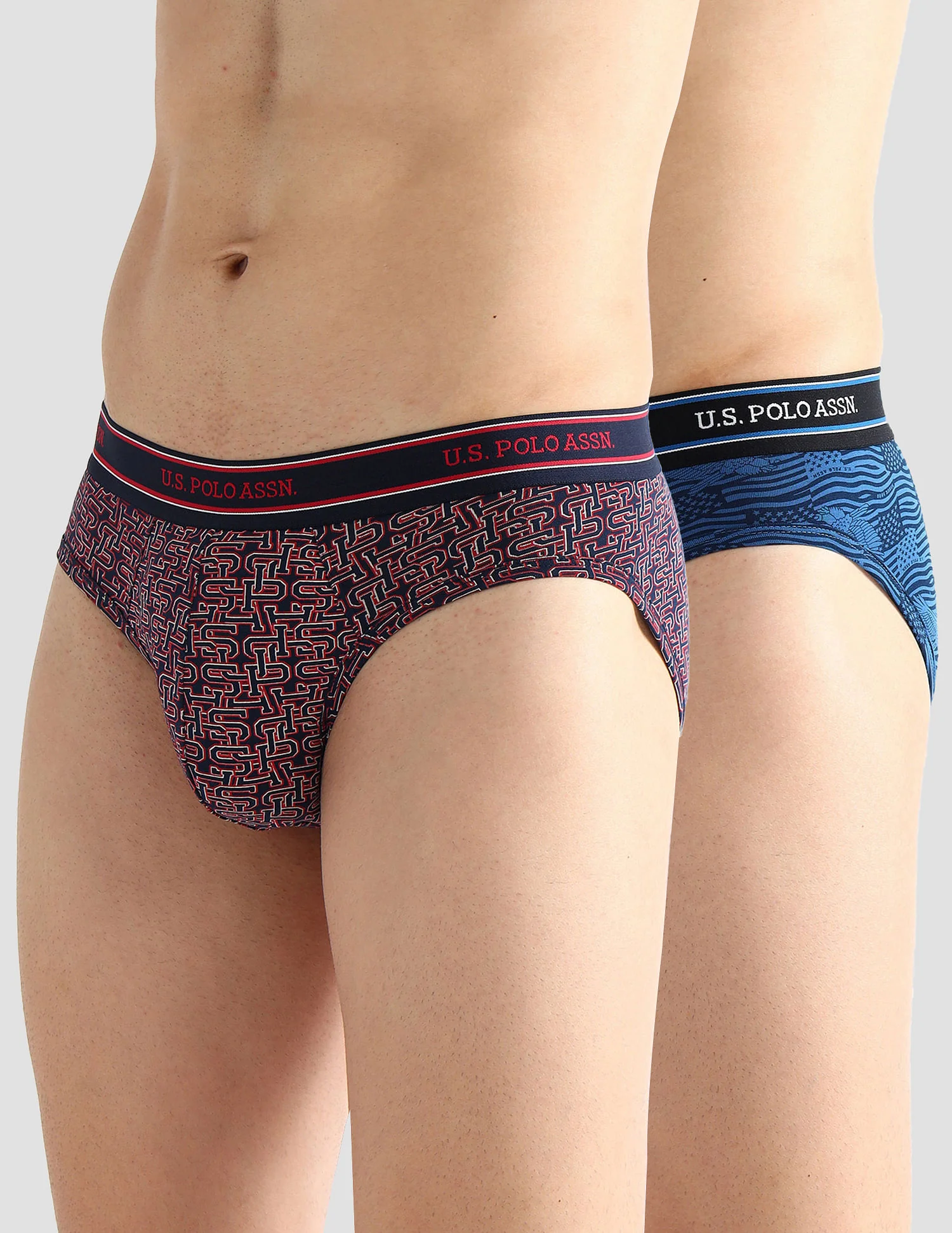 Elasticized Waist Printed I615 Briefs - Pack Of 2 - Image 7