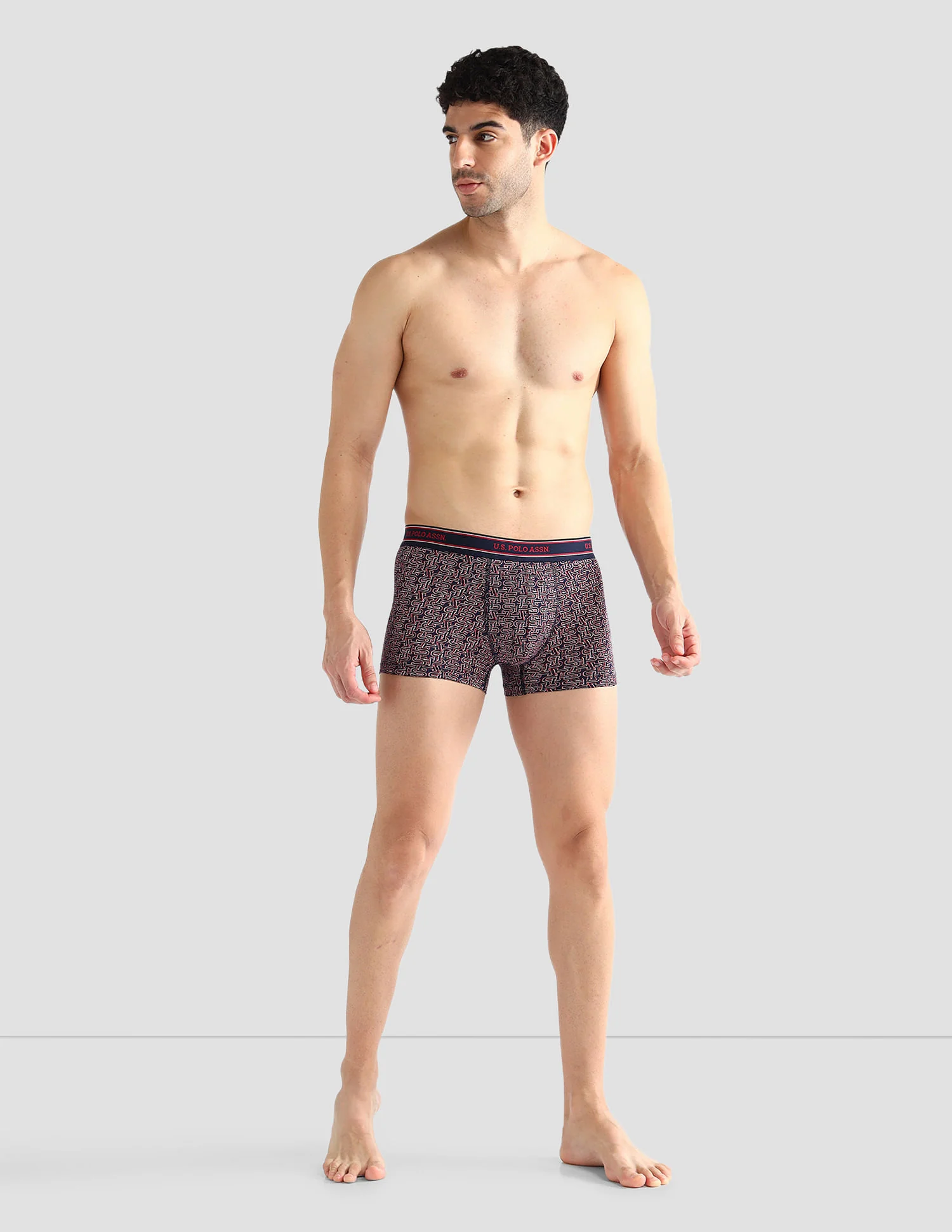 Elasticized Waist Printed I616 Trunks - Pack Of 2 - Image 4