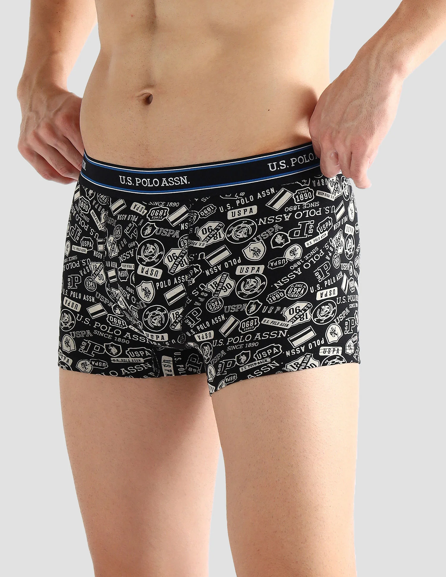 Elasticized Waist Printed I616 Trunks - Pack Of 2 - Image 5