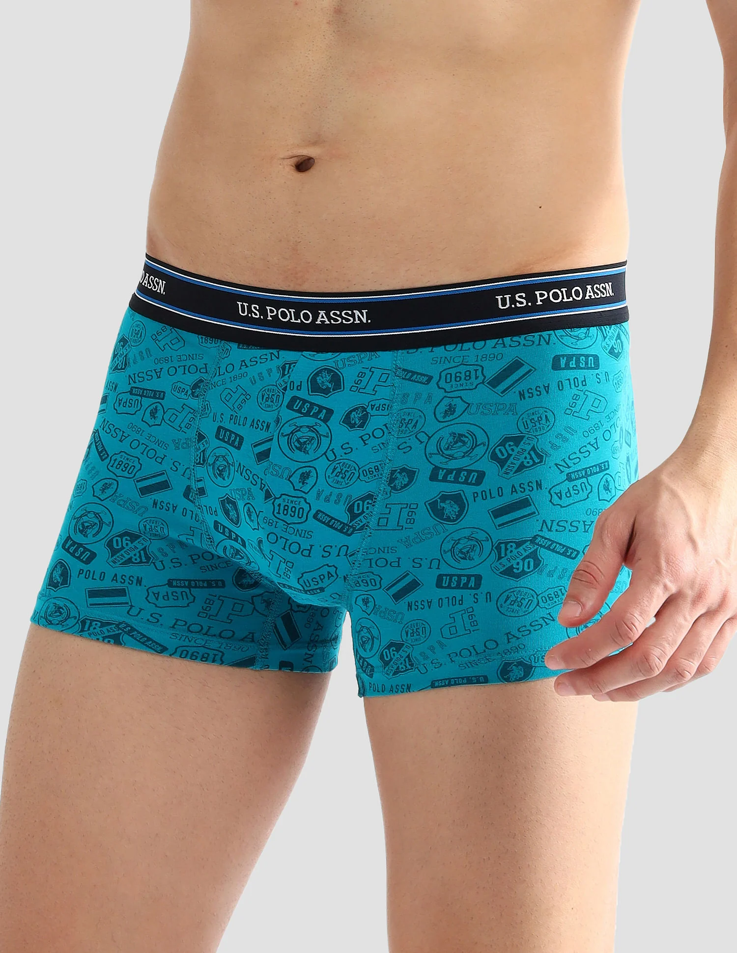 Elasticized Waist Printed I616 Trunks - Pack Of 2 - Image 5