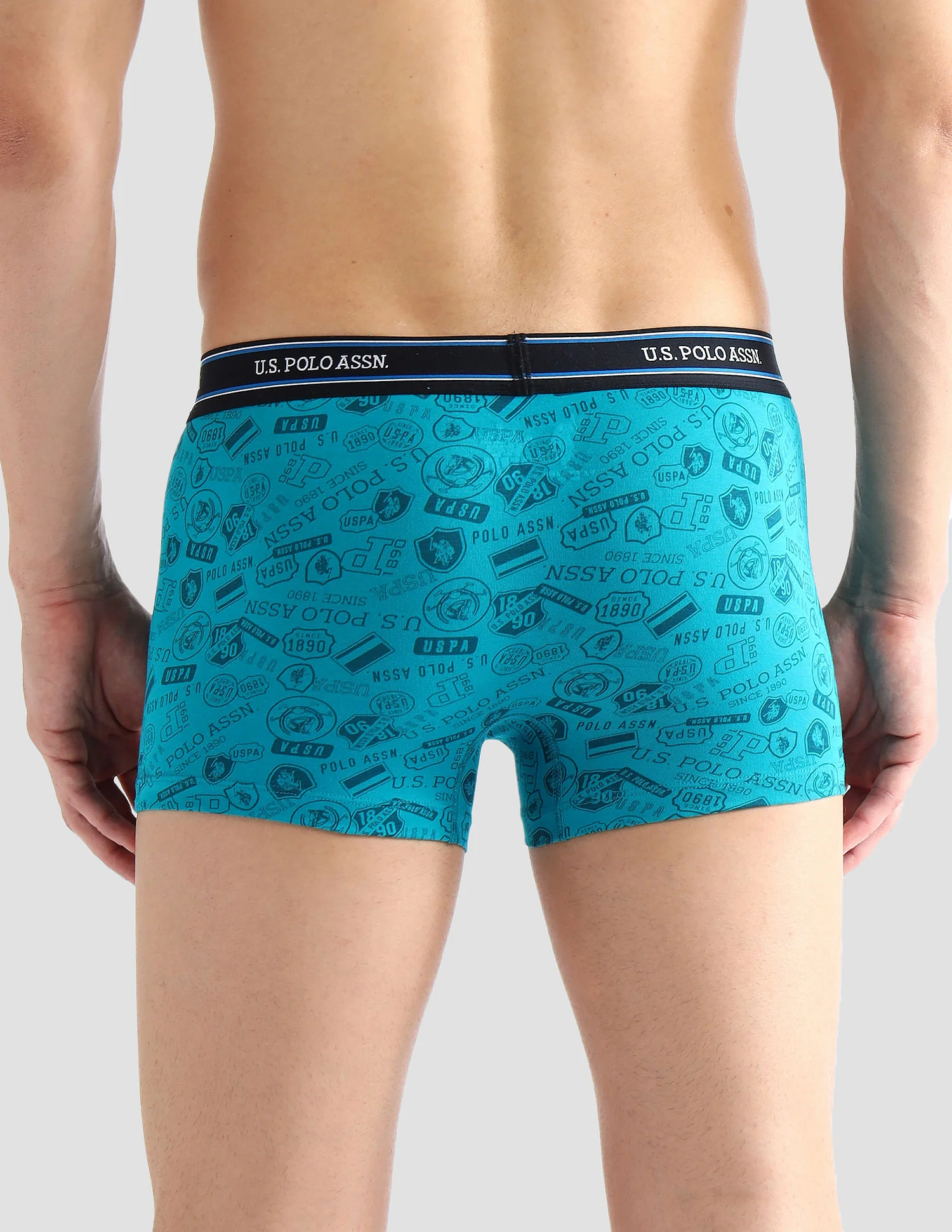 Elasticized Waist Printed I616 Trunks - Pack Of 2 - Image 6