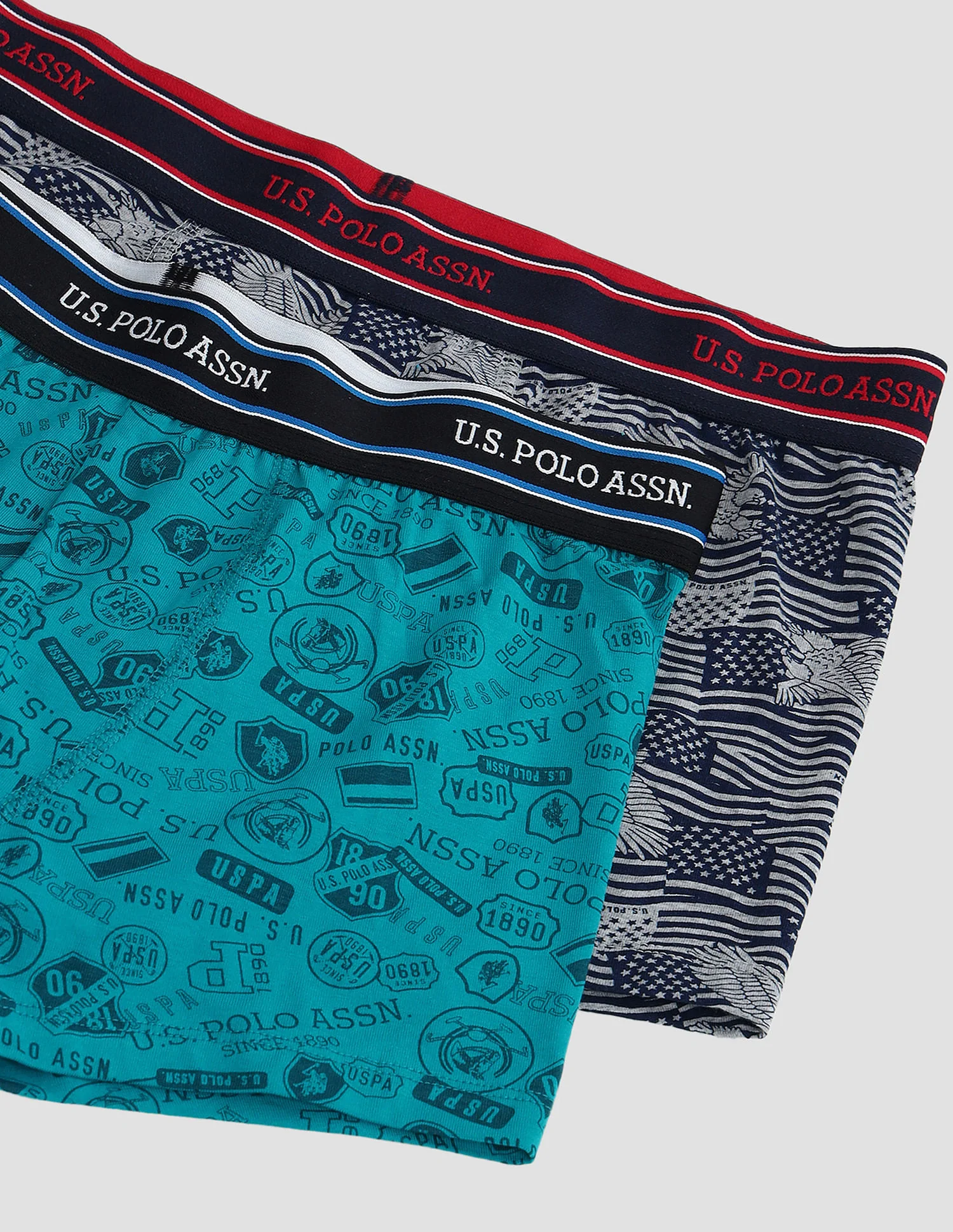 Elasticized Waist Printed I616 Trunks - Pack Of 2 - Image 2