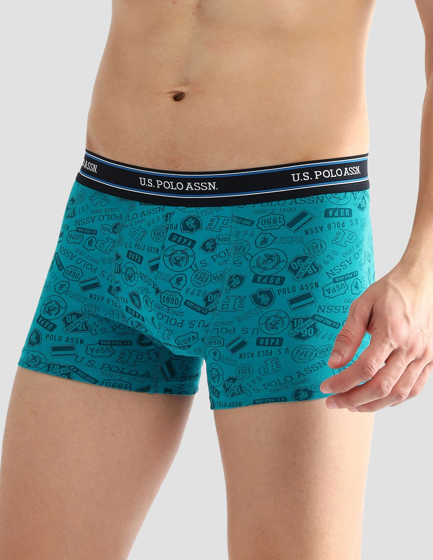 Elasticized Waist Printed I616 Trunks - Pack Of 2 - Image 5