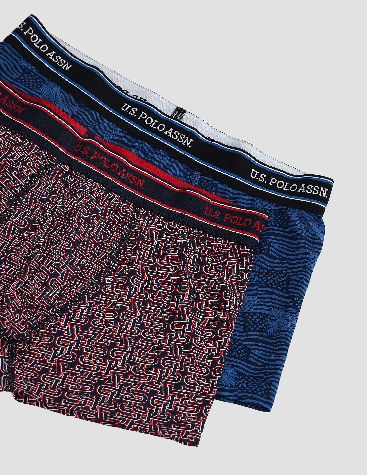 Elasticized Waist Printed I616 Trunks - Pack Of 2 - Image 2