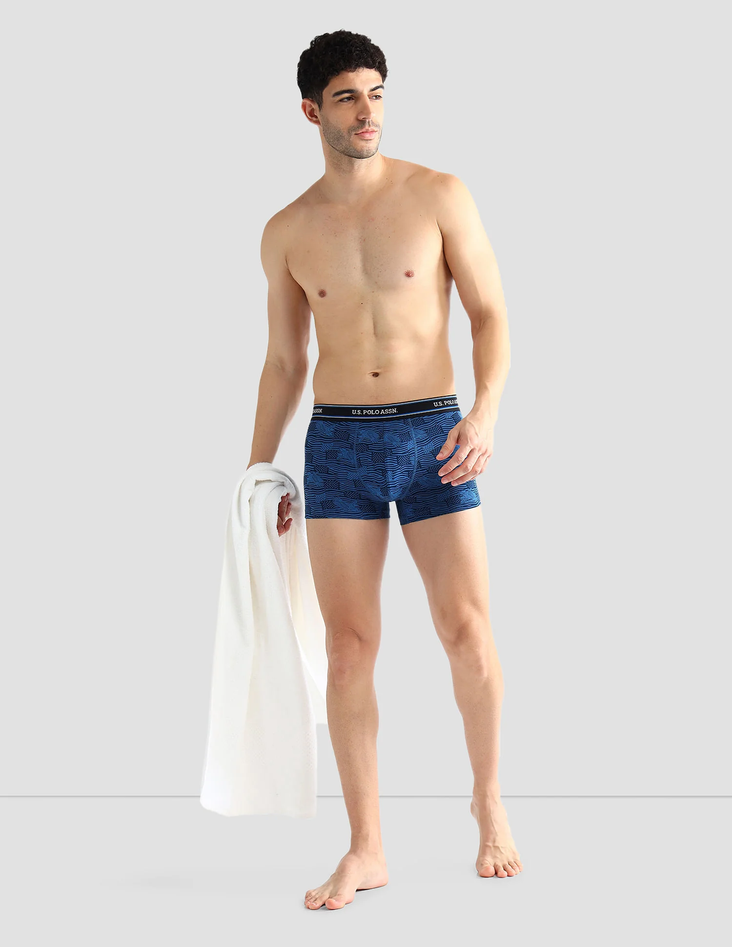 Elasticized Waist Printed I616 Trunks - Pack Of 2 - Image 4
