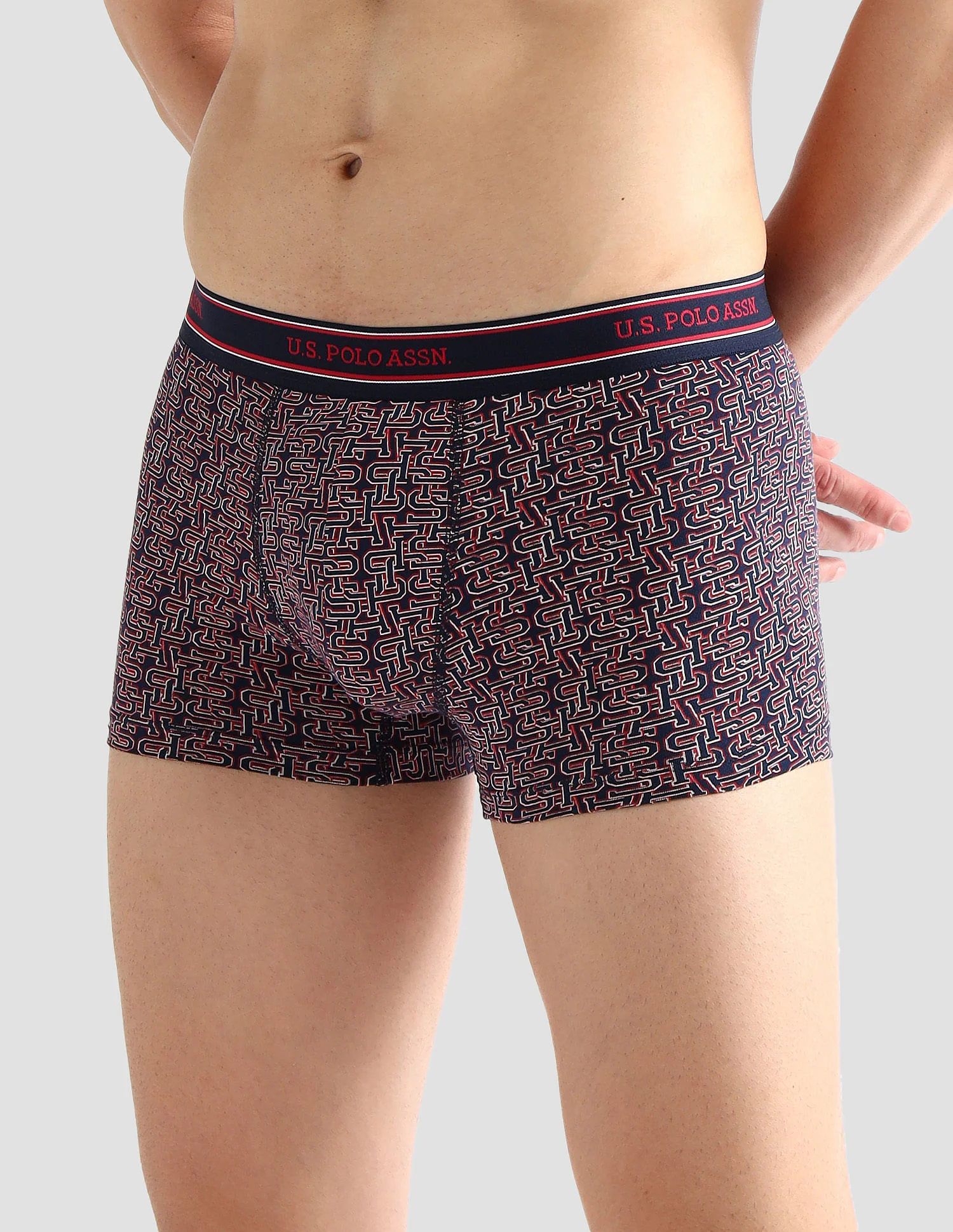 Elasticized Waist Printed I616 Trunks - Pack Of 2 - Image 5