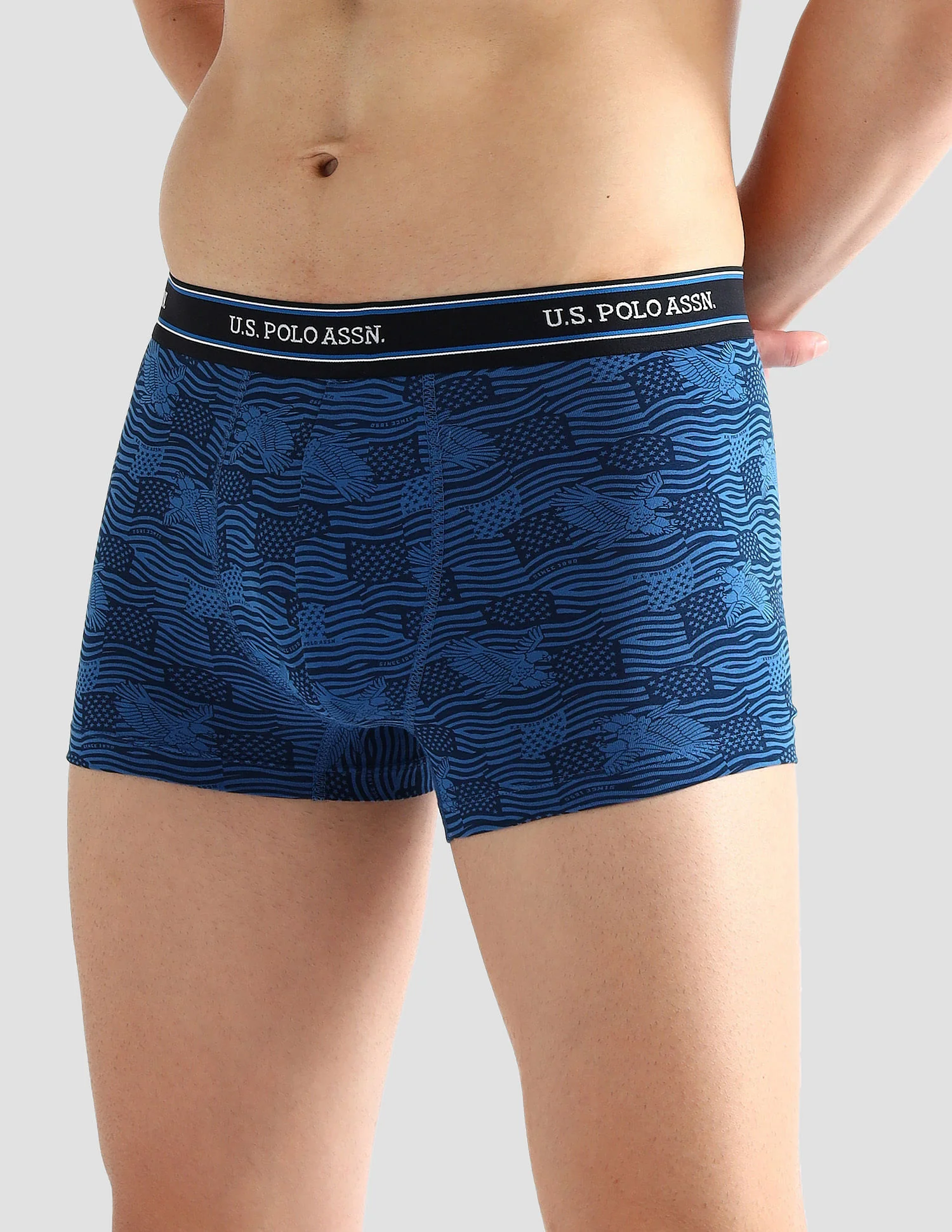 Elasticized Waist Printed I616 Trunks - Pack Of 2 - Image 5