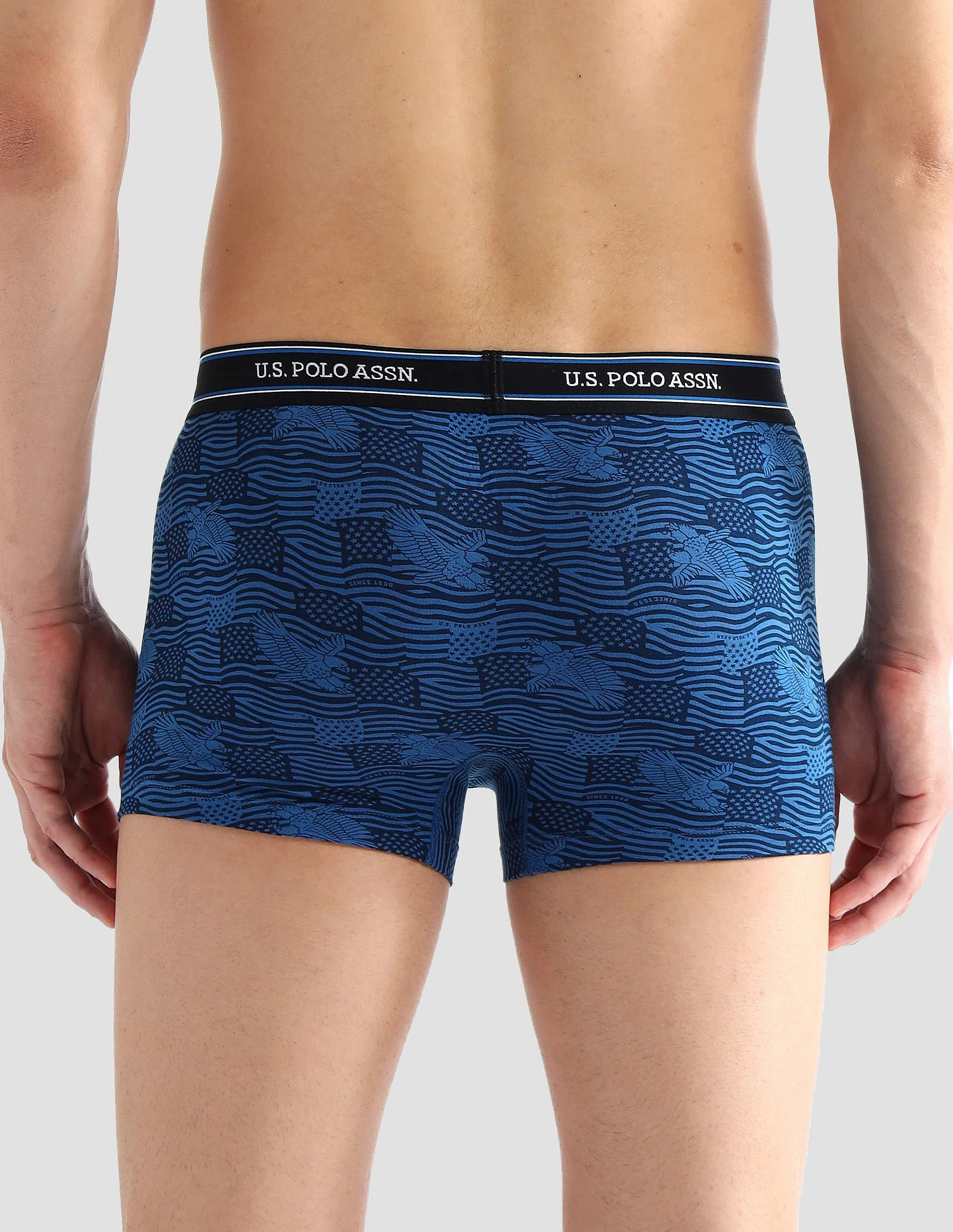 Elasticized Waist Printed I616 Trunks - Pack Of 2 - Image 6