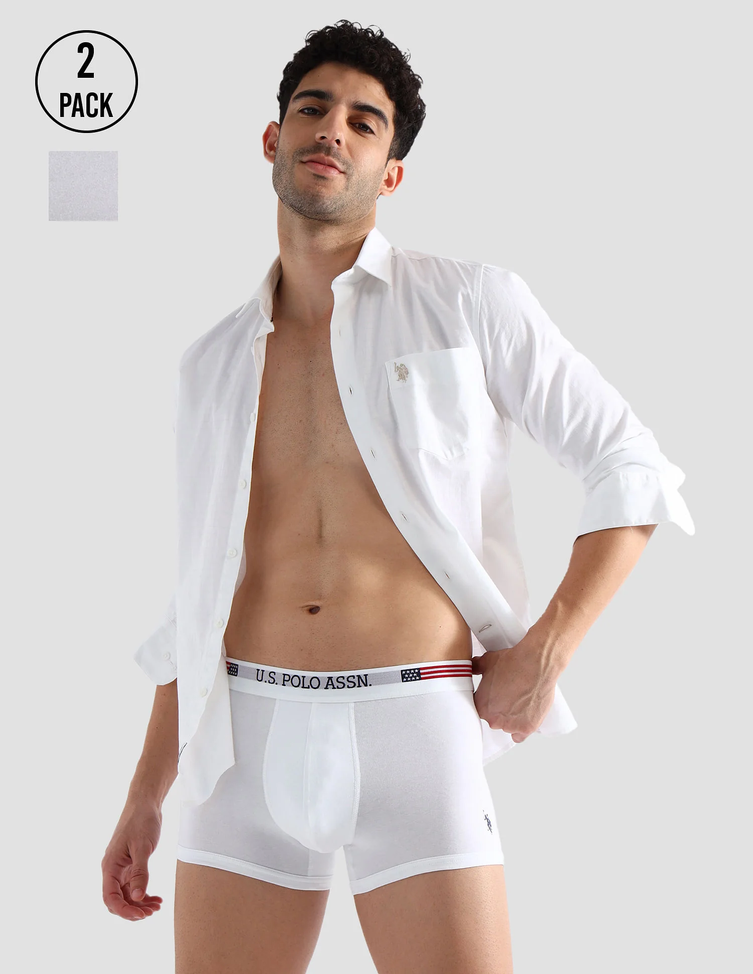 Elasticized Waist Printed I660 Trunks - Pack Of 2