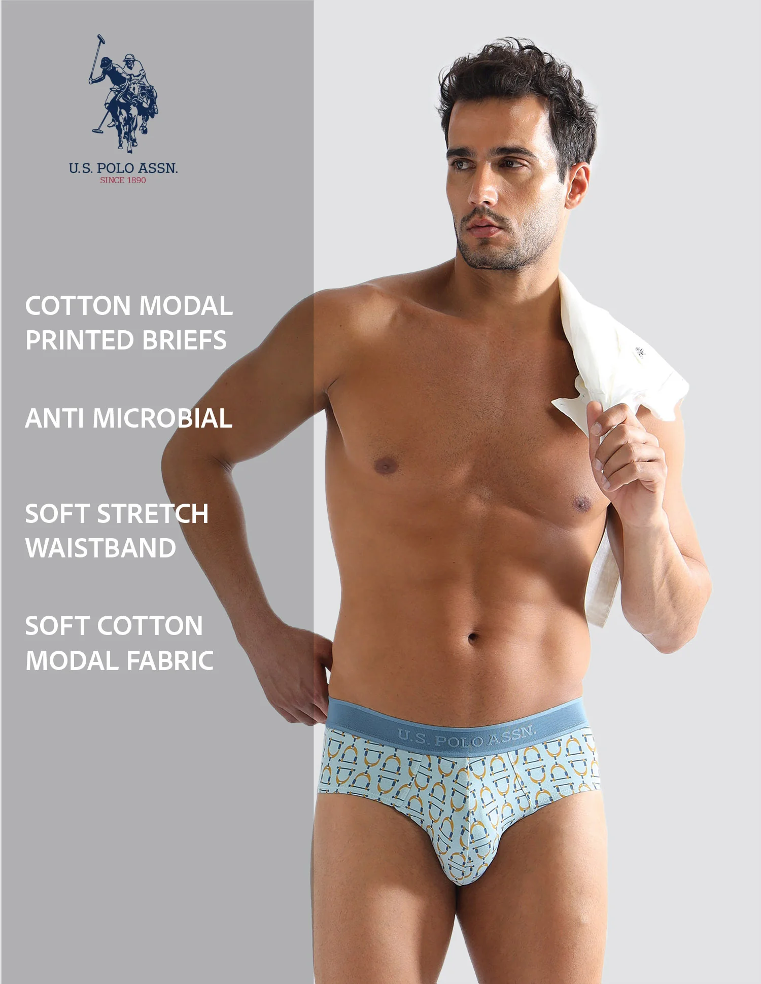 Elasticized Waist Printed PB005 Briefs - Pack of 1 - Image 8