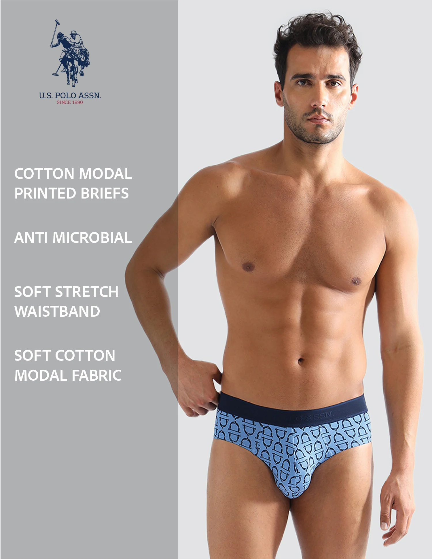Elasticized Waist Printed PB005 Briefs - Pack of 1 - Image 8