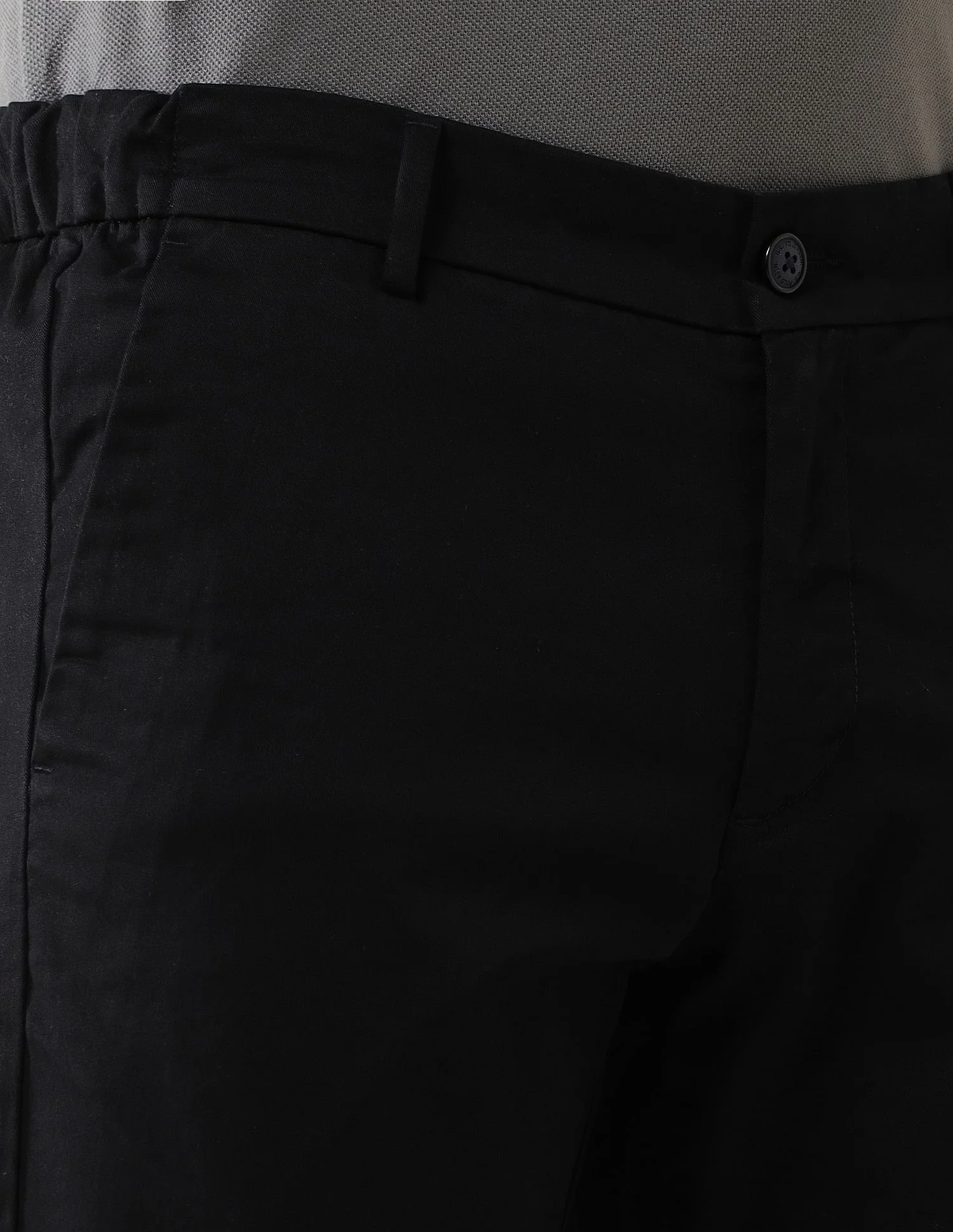 Elasticized Waist Slim Fit Trousers - Image 7