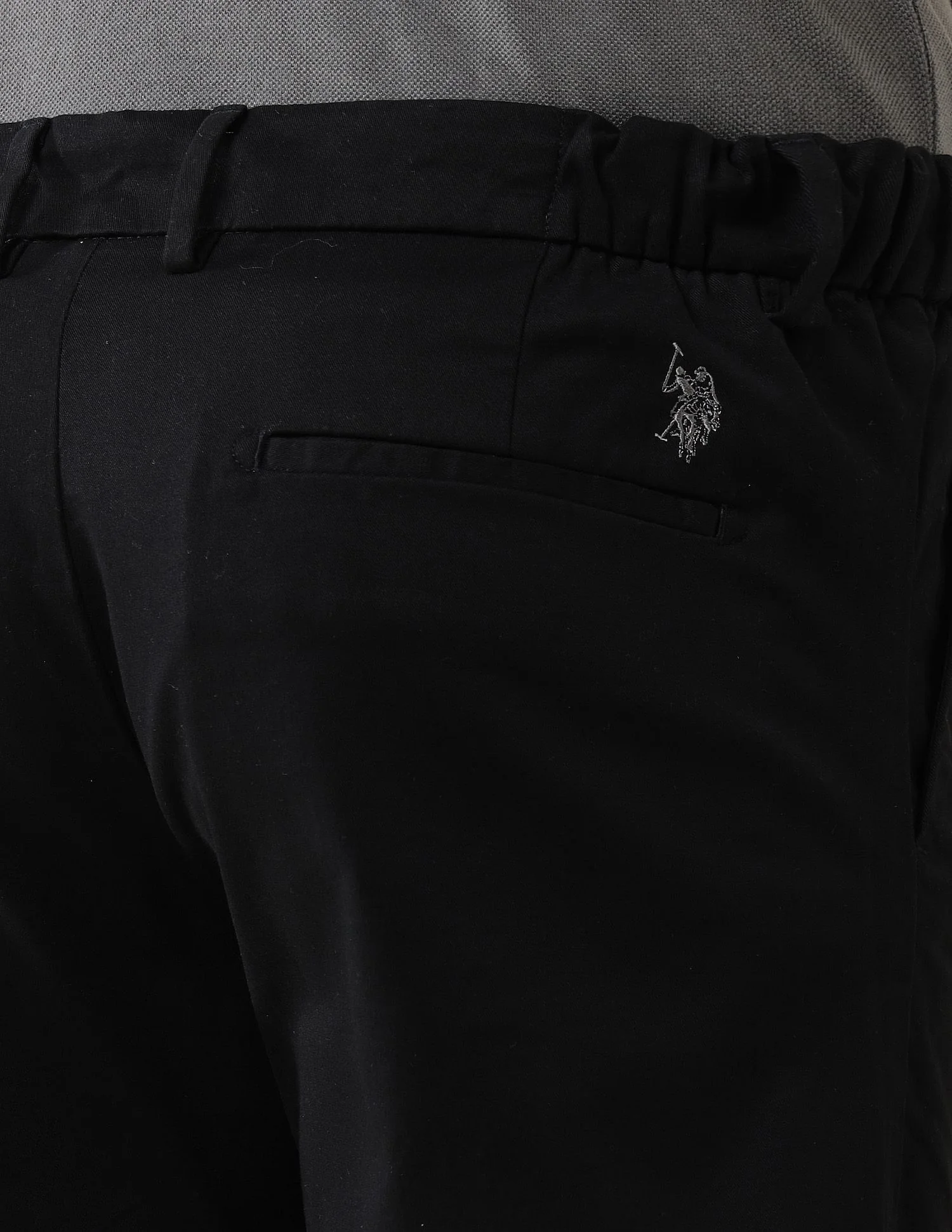 Elasticized Waist Slim Fit Trousers - Image 8
