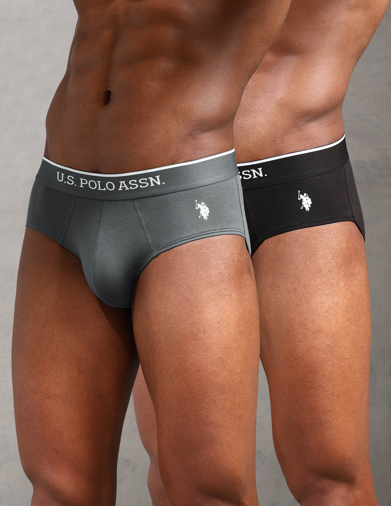 Elasticized Waist Solid EB004 Briefs - Pack Of 2 - Image 12