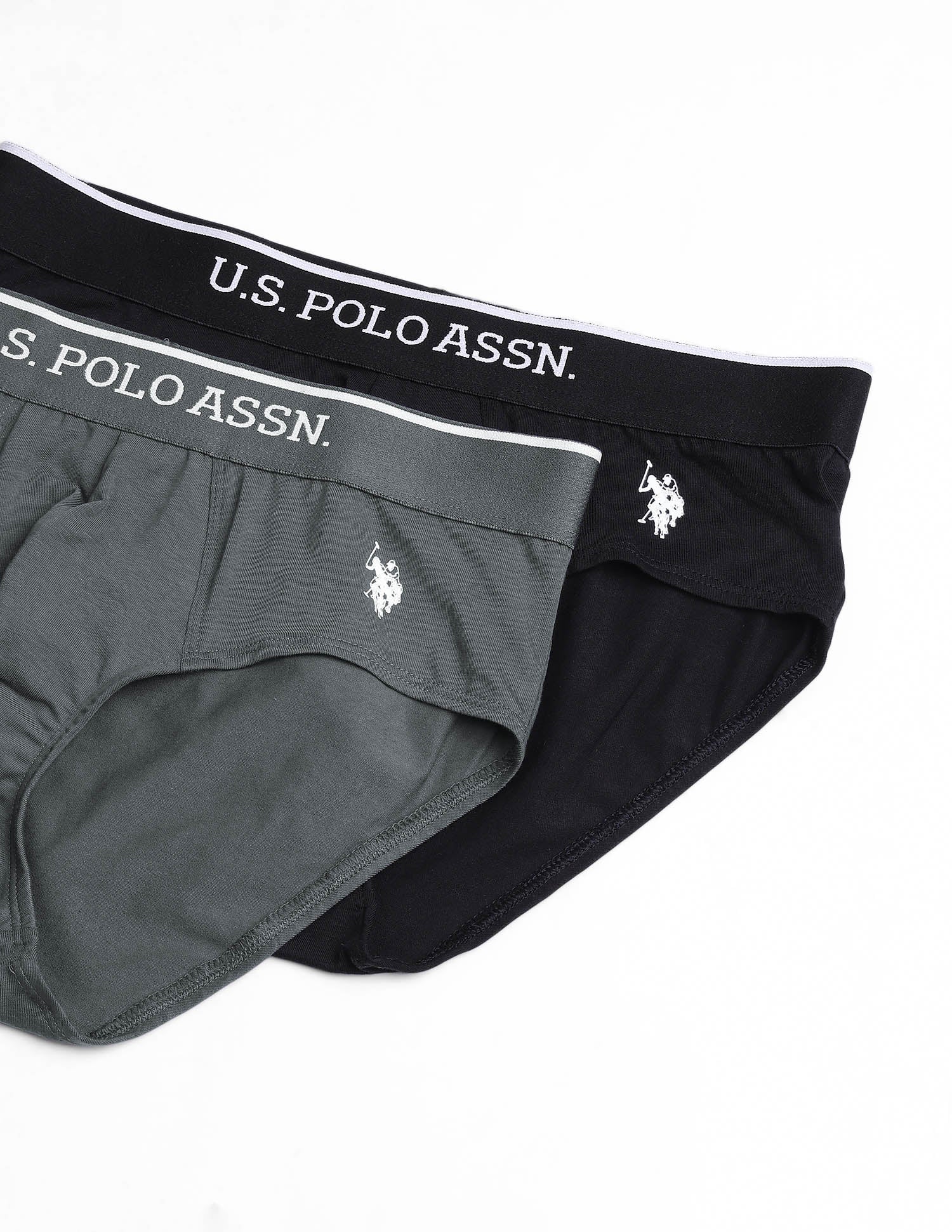 Elasticized Waist Solid EB004 Briefs - Pack Of 2 - Image 2