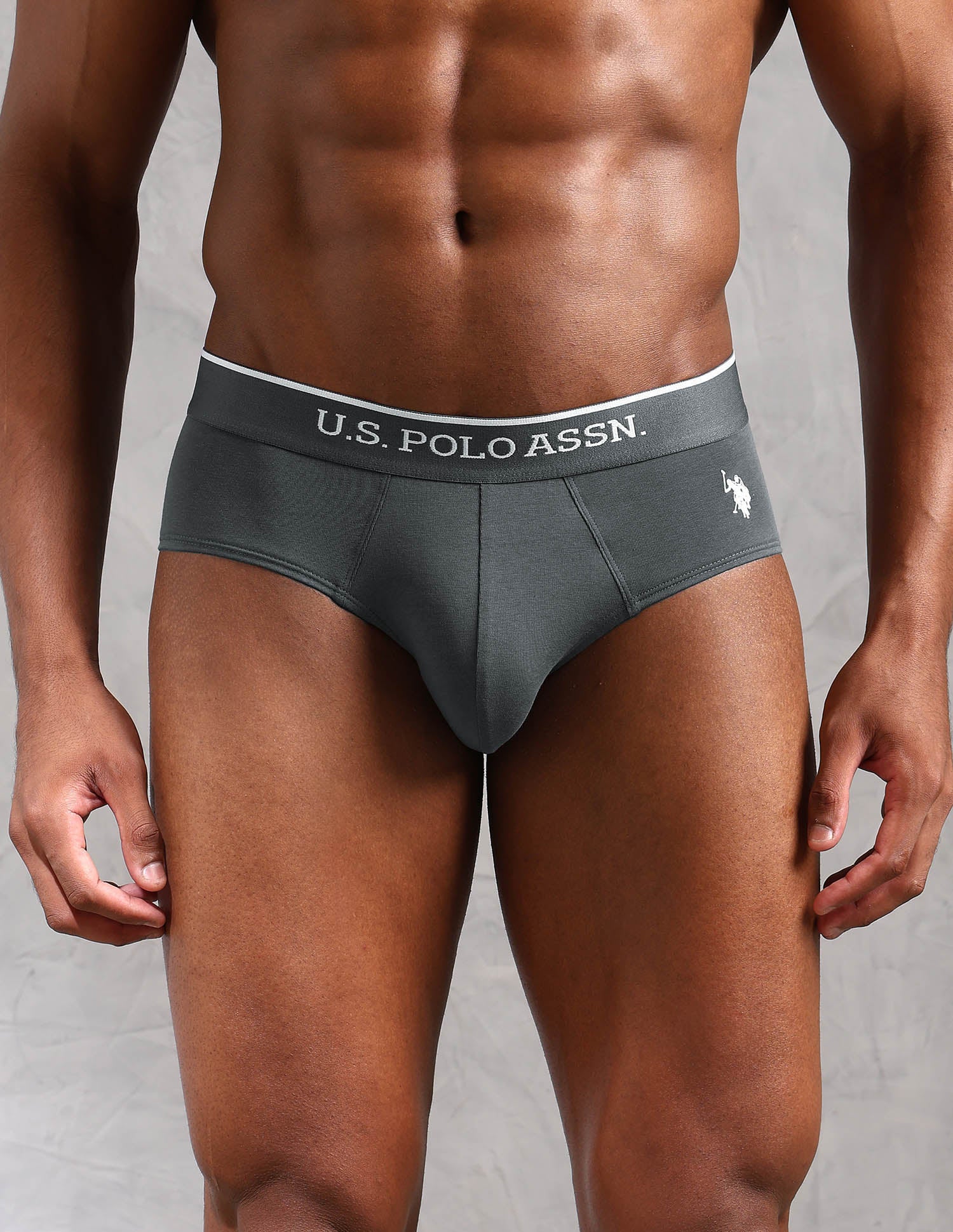 Elasticized Waist Solid EB004 Briefs - Pack Of 2 - Image 5