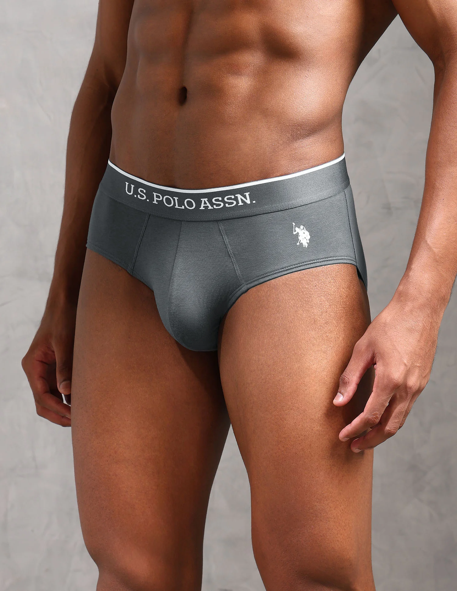 Elasticized Waist Solid EB004 Briefs - Pack Of 2 - Image 6
