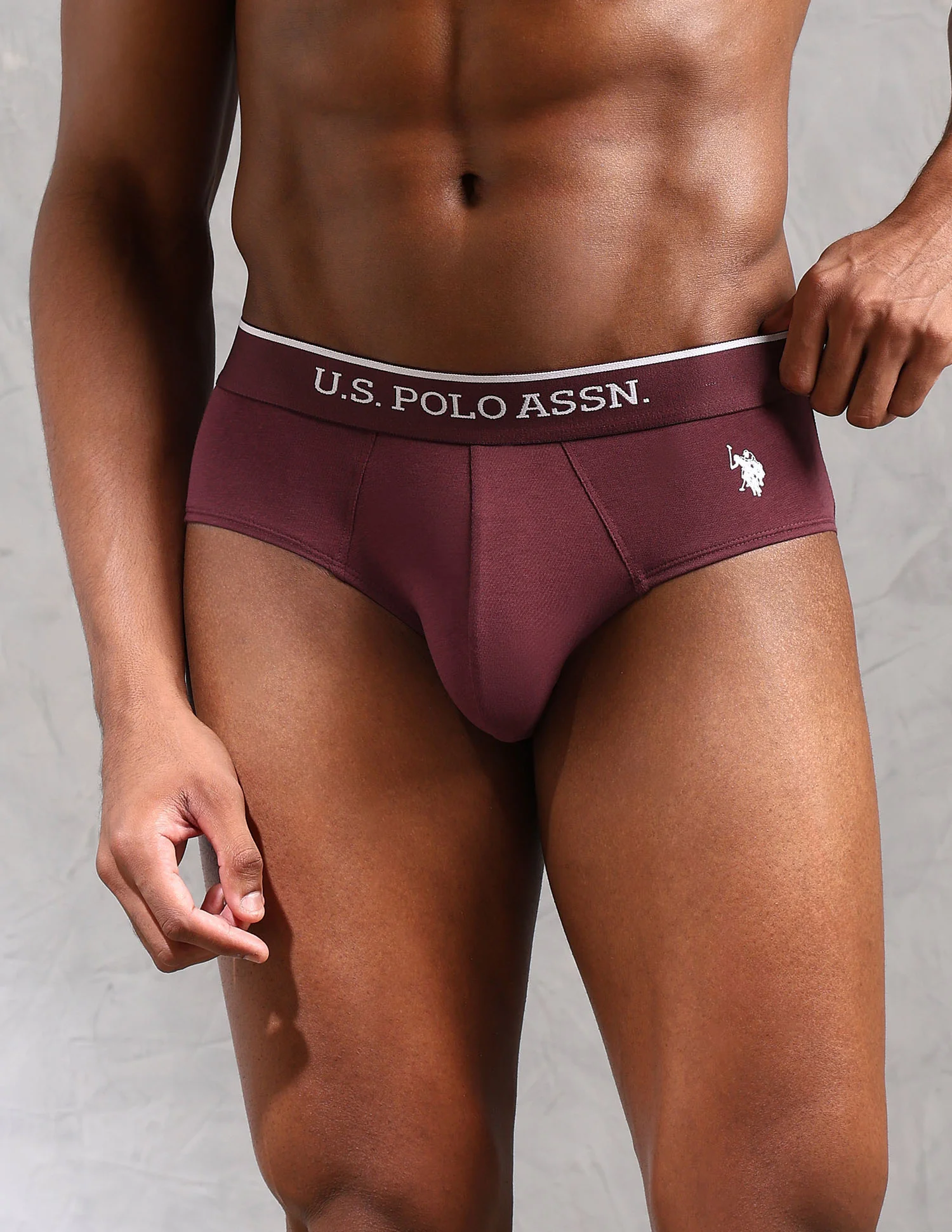 Elasticized Waist Solid EB004 Briefs - Pack Of 2 - Image 5