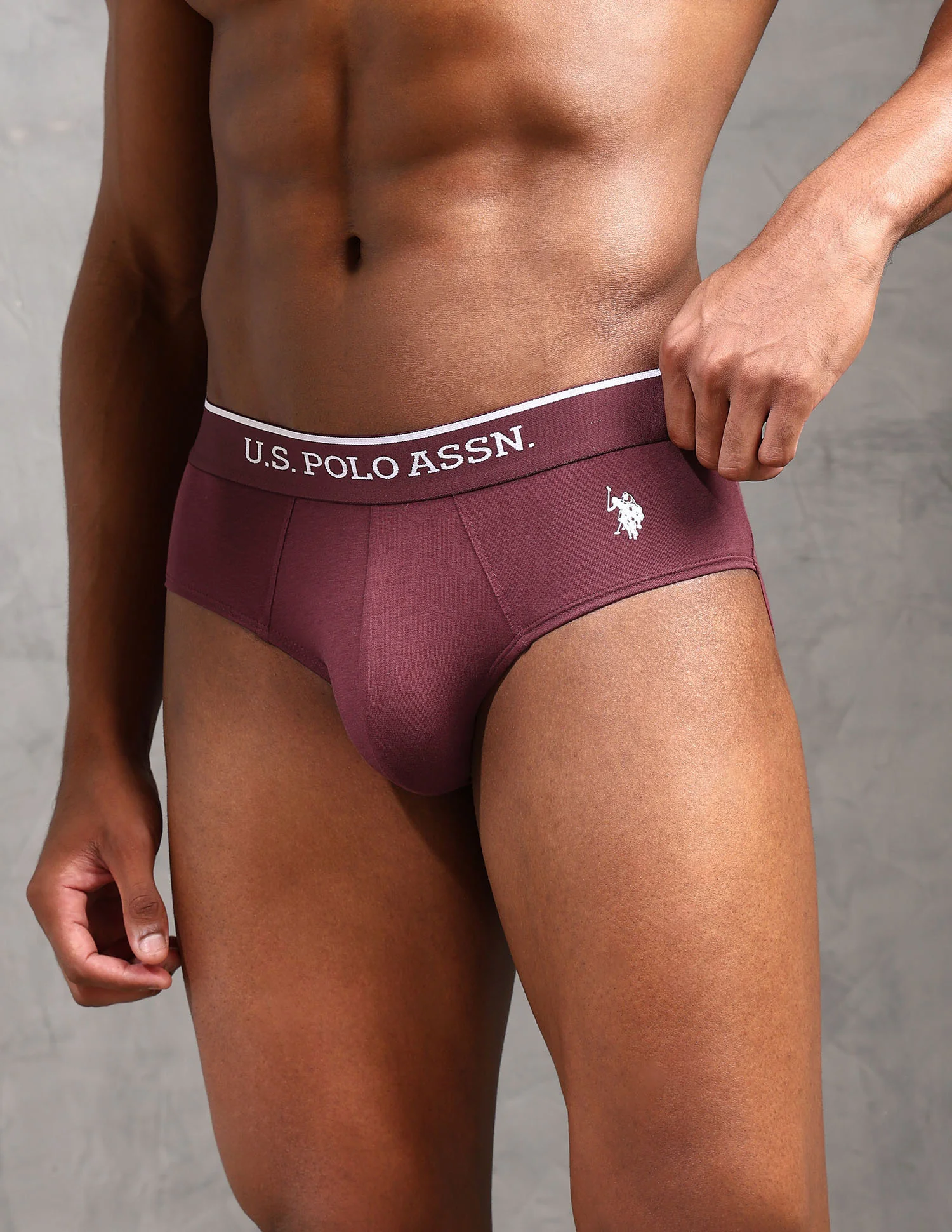Elasticized Waist Solid EB004 Briefs - Pack Of 2 - Image 6