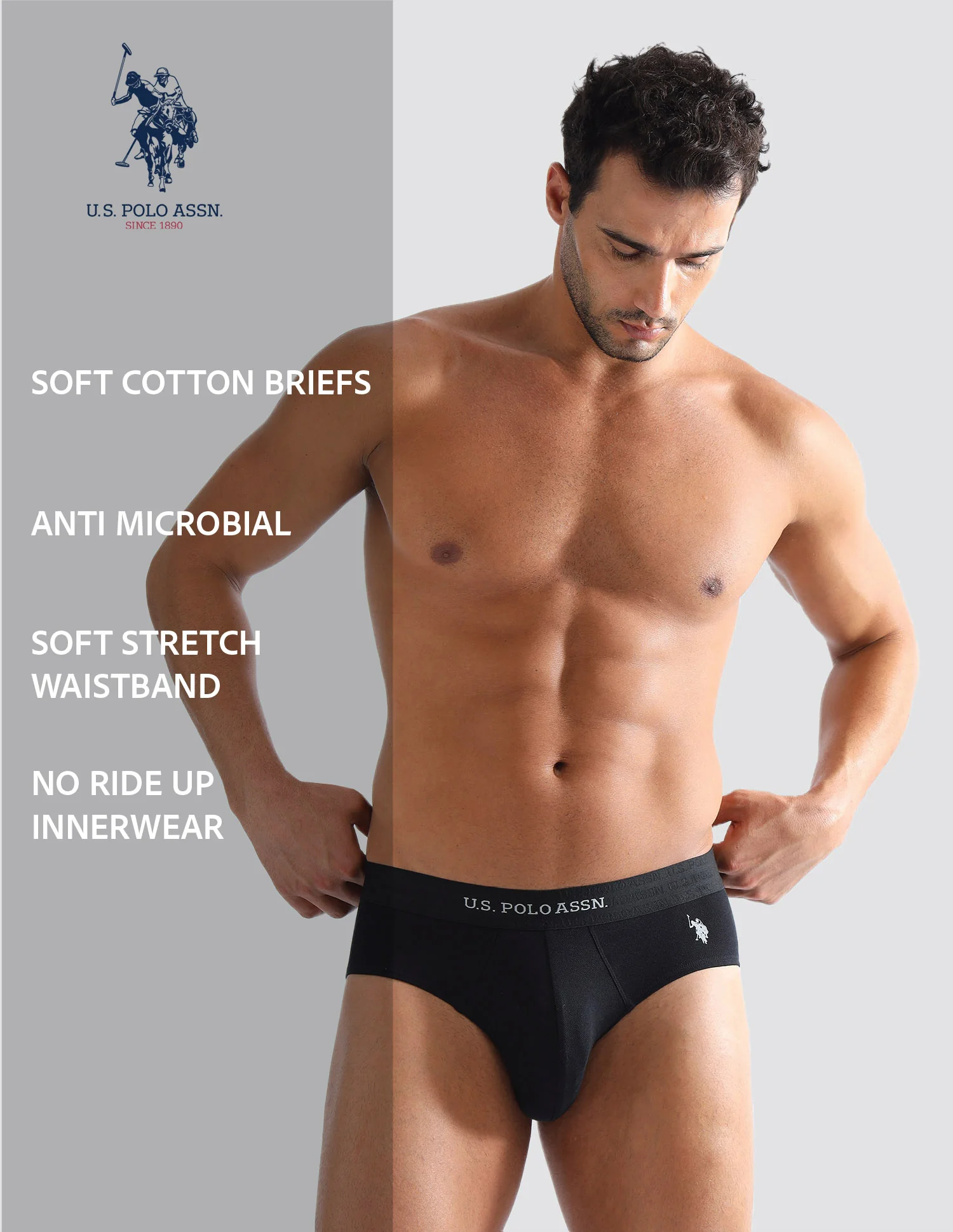 Elasticized Waist Solid EB006 Briefs - Pack of 1 - Image 8