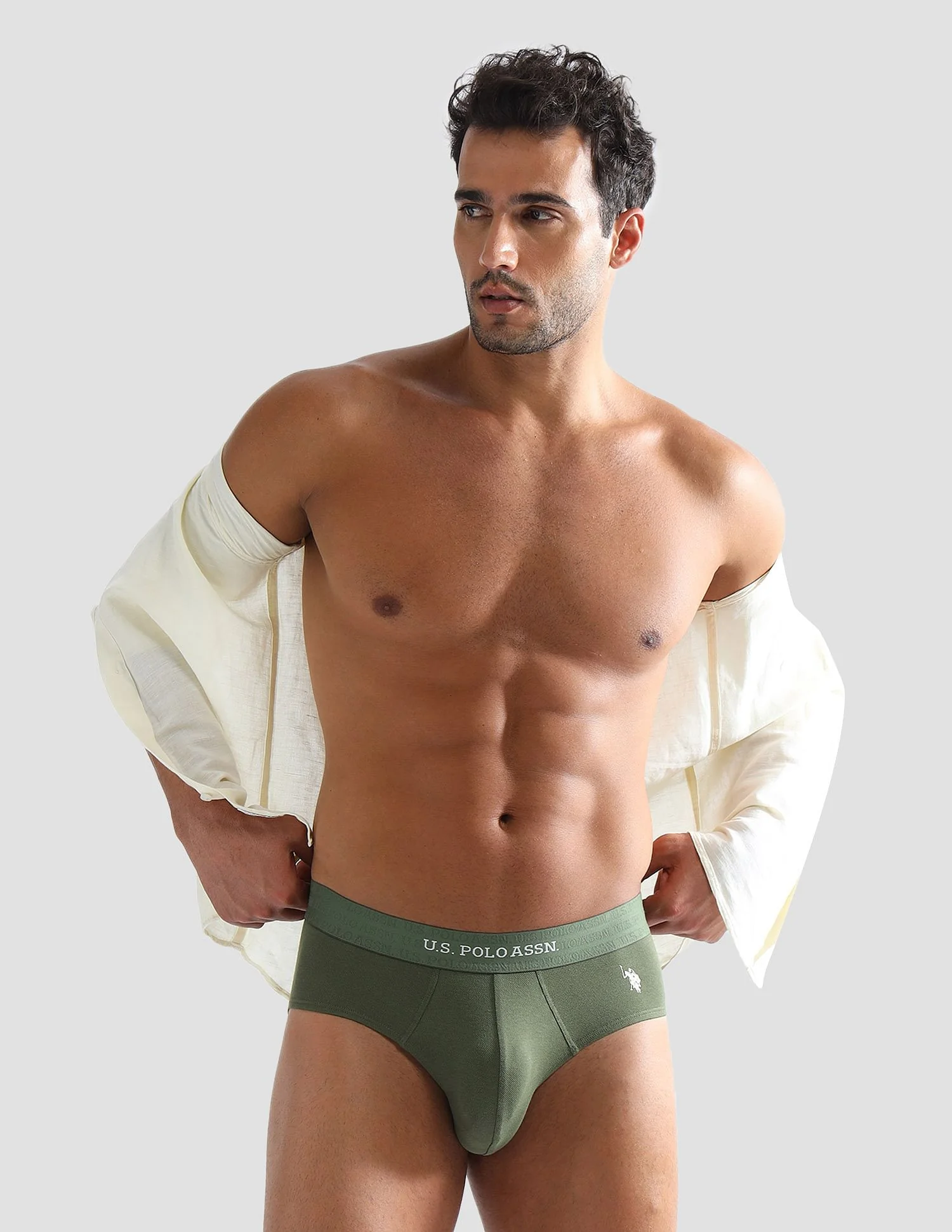 Elasticized Waist Solid EB006 Briefs - Pack of 1