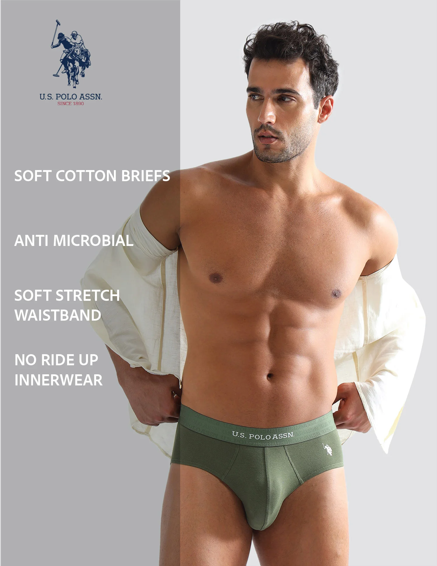 Elasticized Waist Solid EB006 Briefs - Pack of 1 - Image 8
