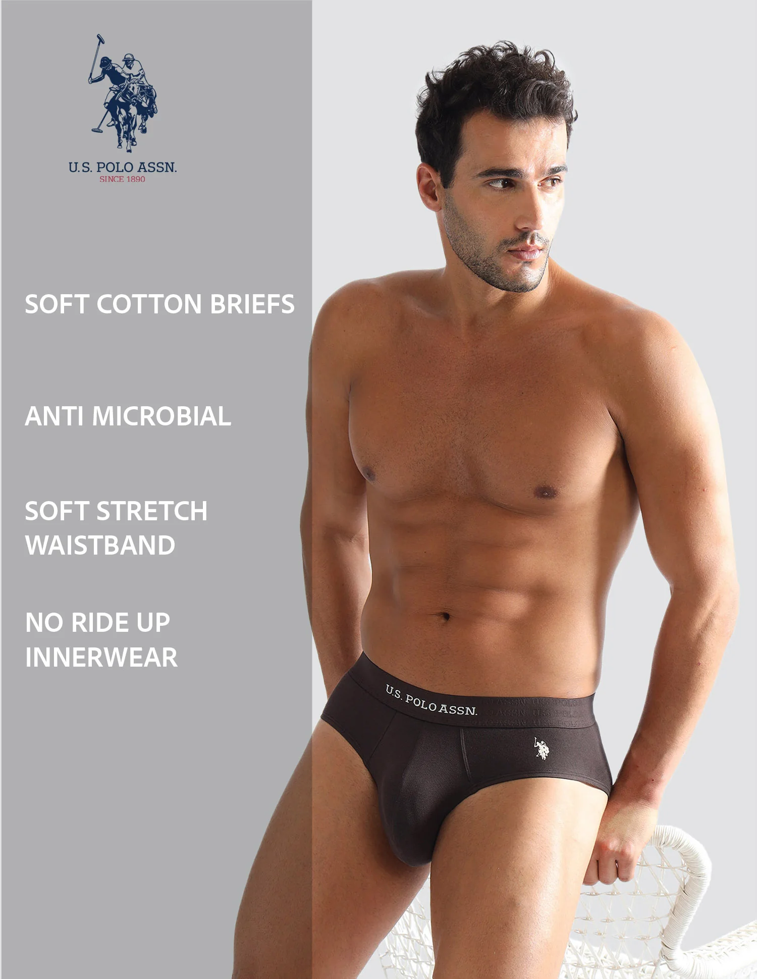 Elasticized Waist Solid EB006 Briefs - Pack of 1 - Image 8