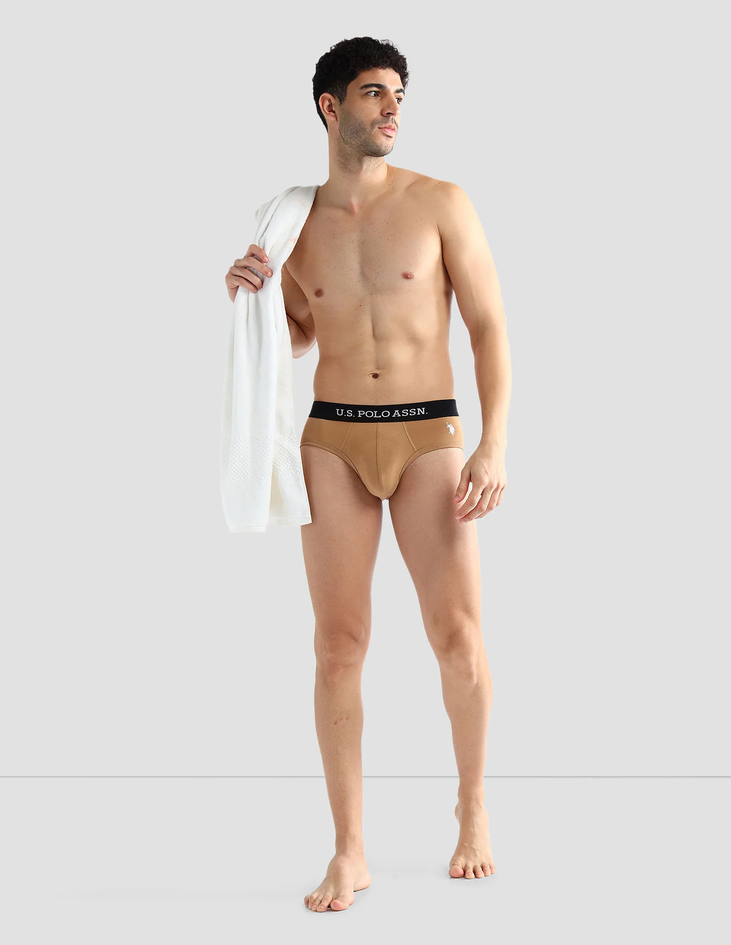 Elasticized Waist Solid OEB13 Briefs - Pack Of 3 - Image 4
