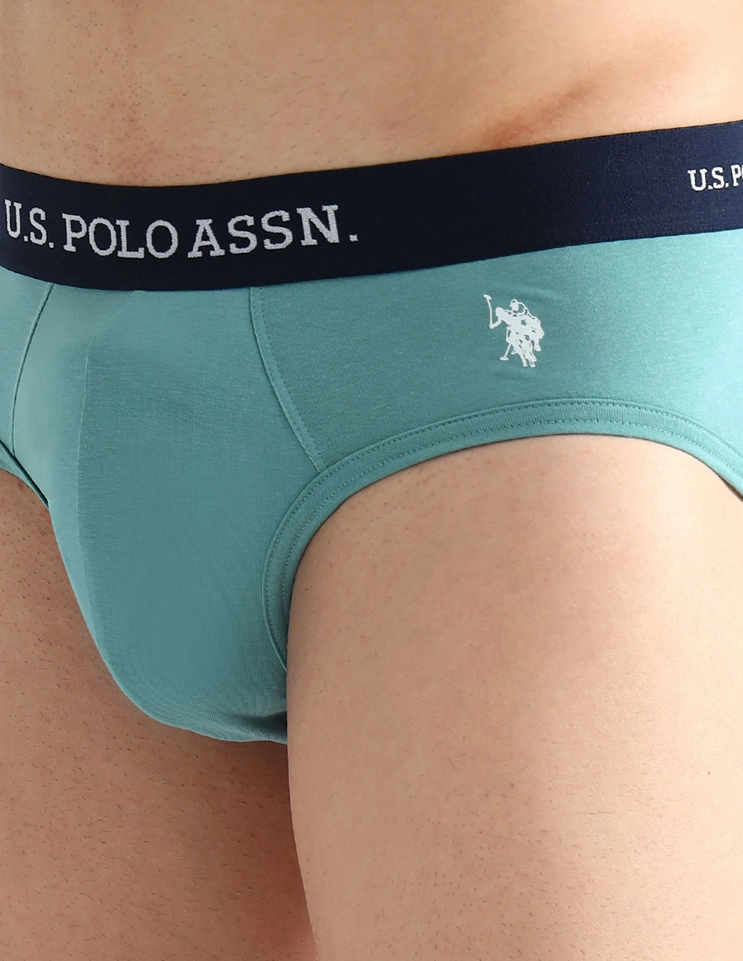 Elasticized Waist Solid OEB13 Briefs - Pack Of 3 - Image 9