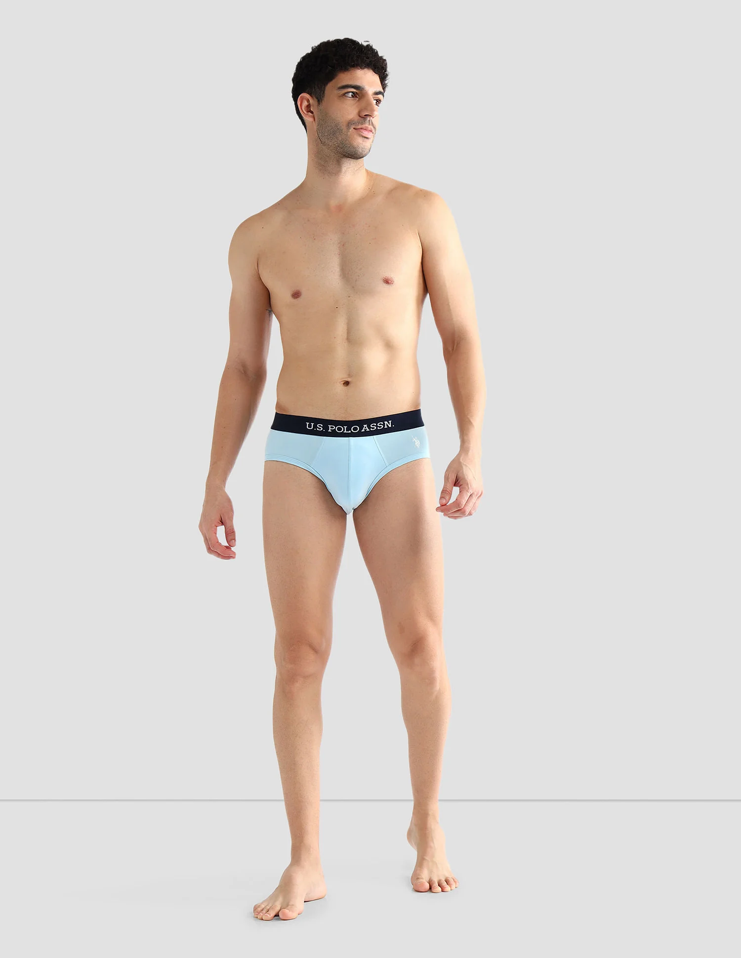 Elasticized Waist Solid OEB13 Briefs - Pack Of 3 - Image 3
