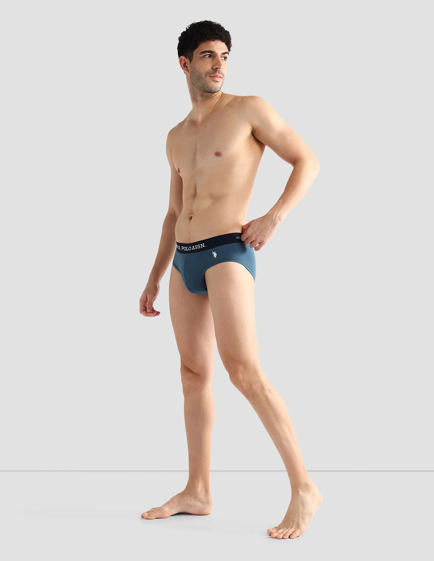 Elasticized Waist Solid OEB13 Briefs - Pack Of 3 - Image 5