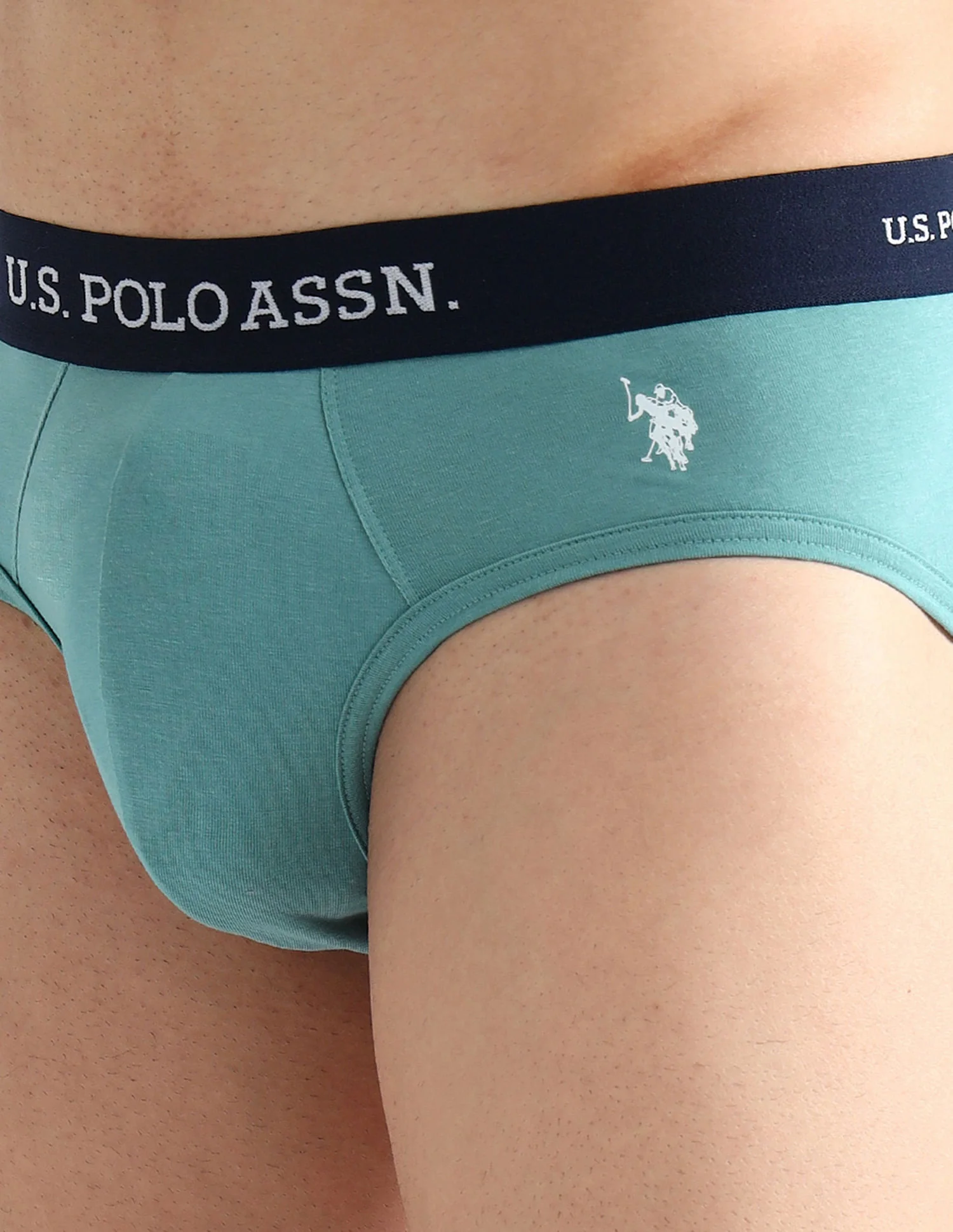 Elasticized Waist Solid OEB13 Briefs - Pack Of 3 - Image 9