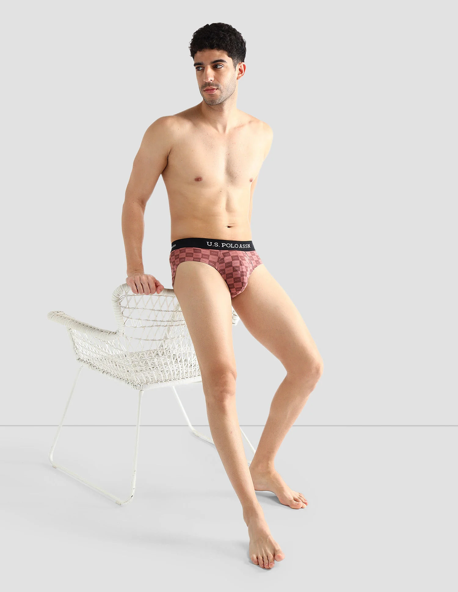 Elasticized Waist Solid OEB14 Briefs - Pack Of 3 - Image 3