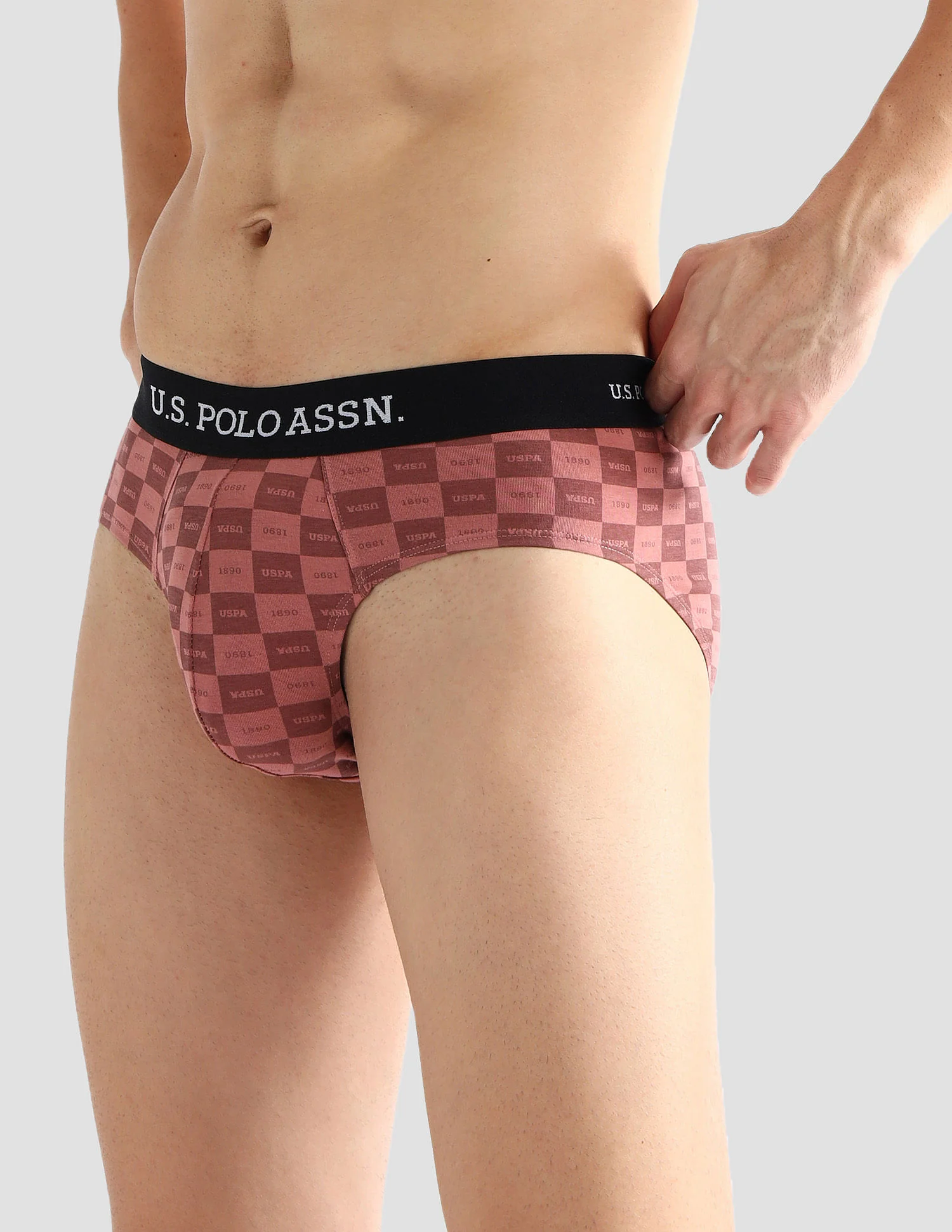 Elasticized Waist Solid OEB14 Briefs - Pack Of 3 - Image 6