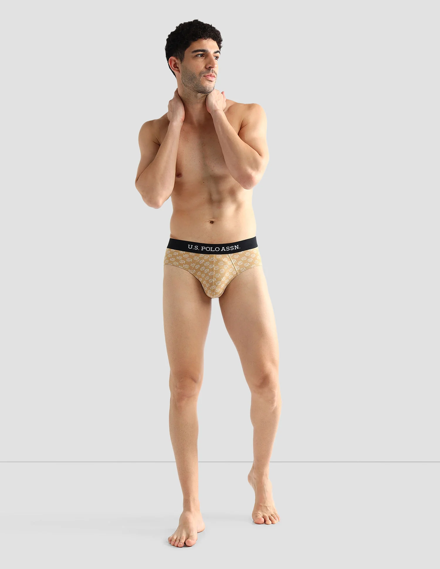 Elasticized Waist Solid OEB14 Briefs - Pack Of 3 - Image 5