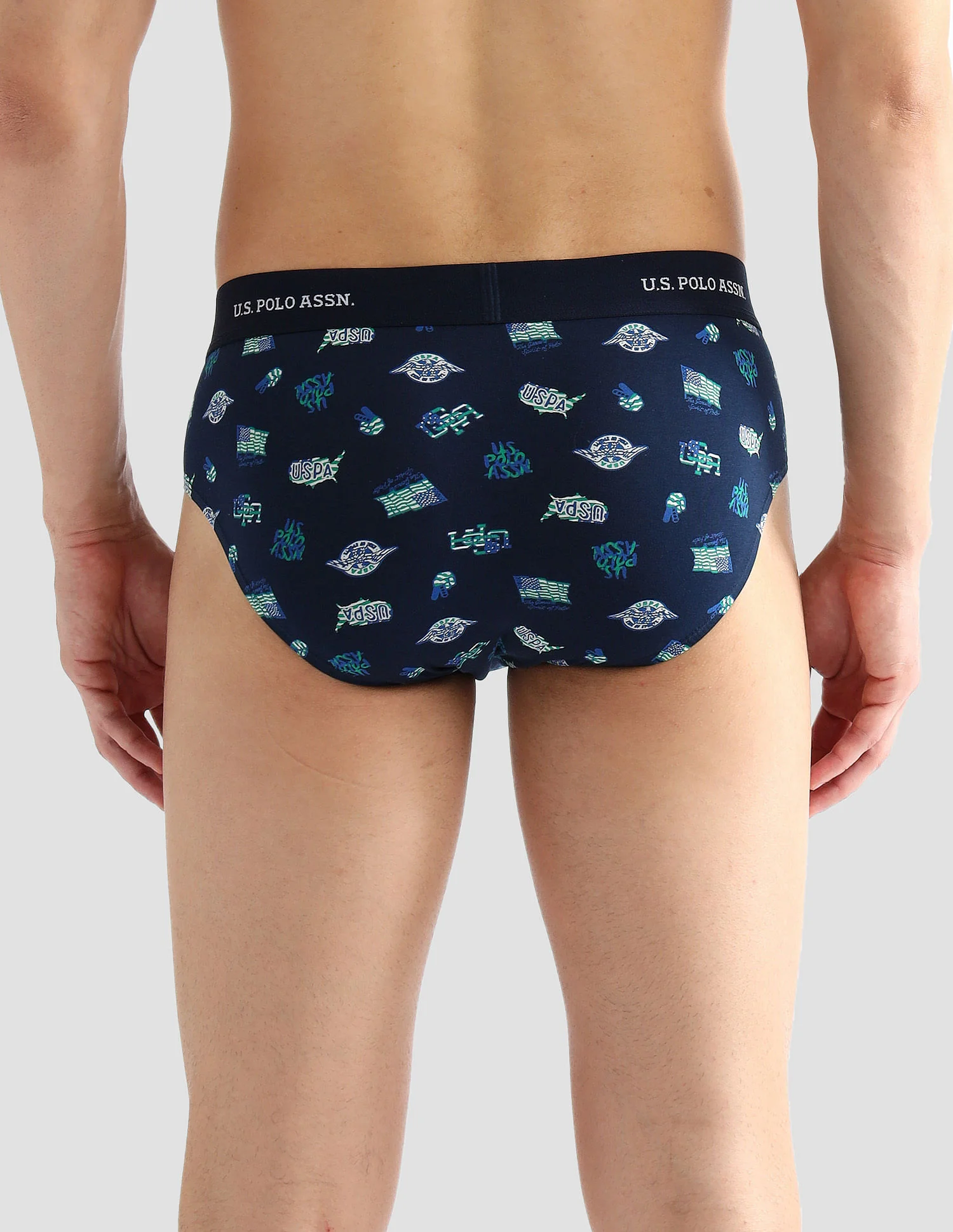 Elasticized Waist Solid OEB14 Briefs - Pack Of 3 - Image 8