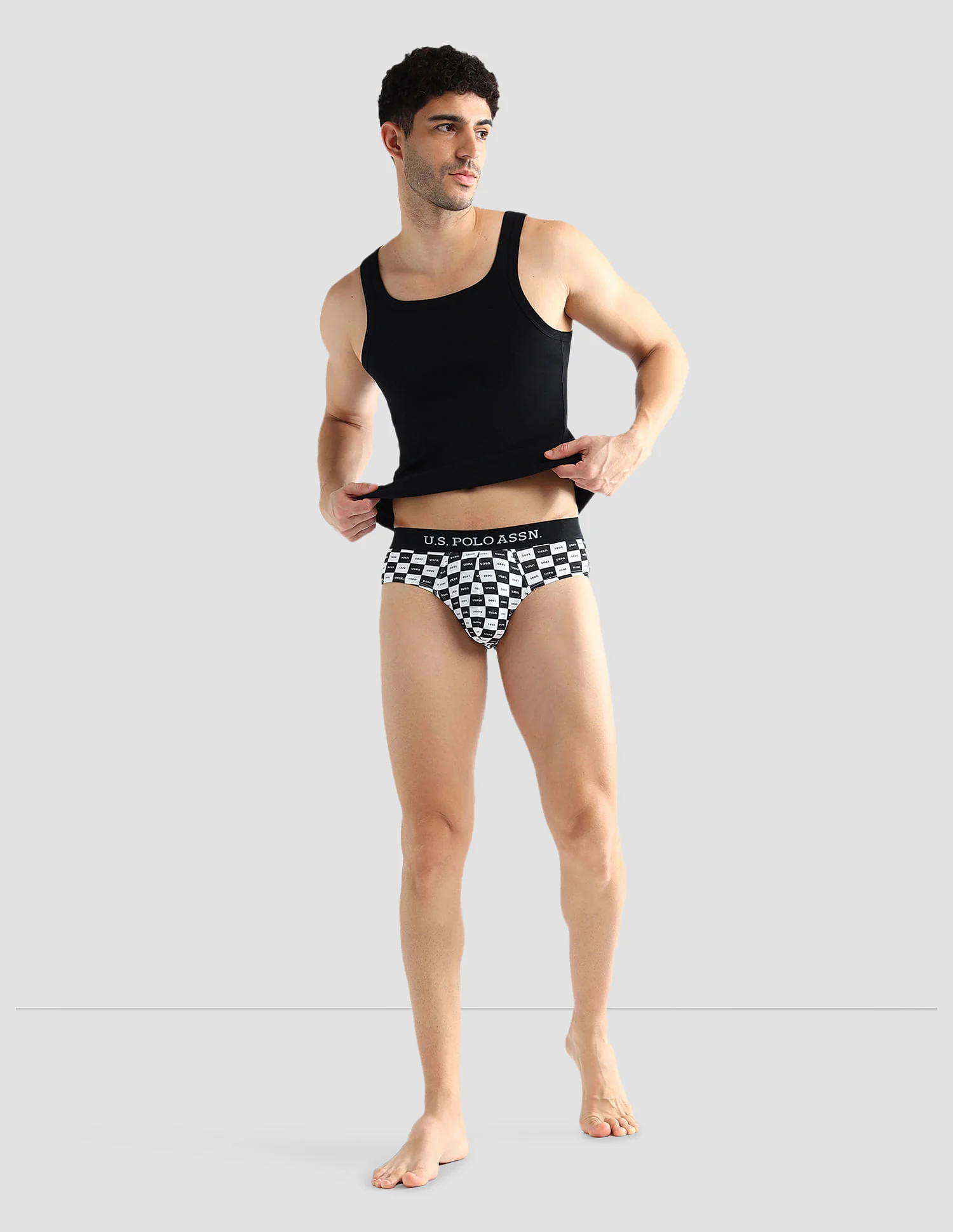 Elasticized Waist Solid OEB14 Briefs - Pack Of 3 - Image 5