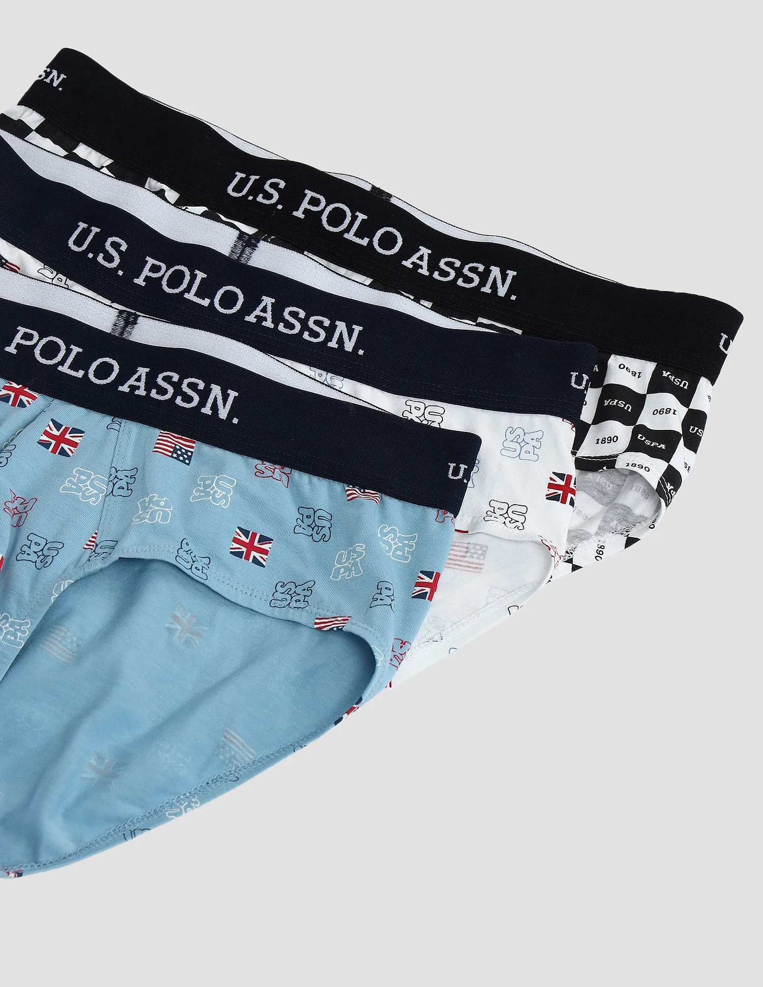 Elasticized Waist Solid OEB14 Briefs - Pack Of 3 - Image 2