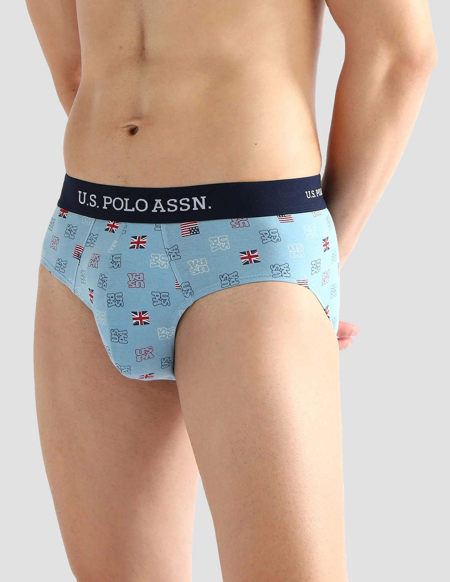 Elasticized Waist Solid OEB14 Briefs - Pack Of 3 - Image 6