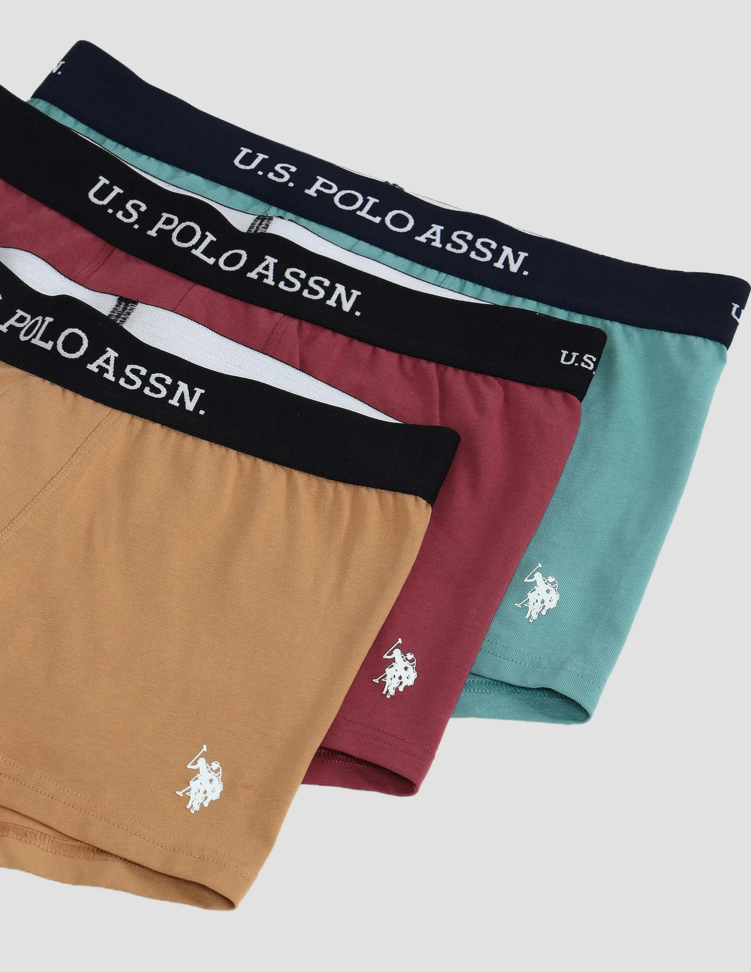 Elasticized Waist Solid OET13 Trunks - Pack Of 3 - Image 2