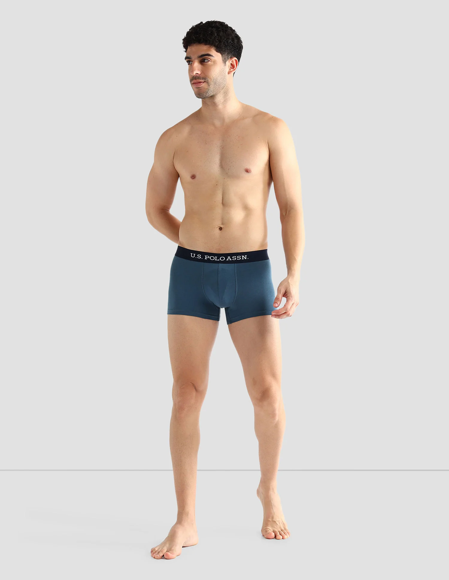 Elasticized Waist Solid OET13 Trunks - Pack Of 3 - Image 5