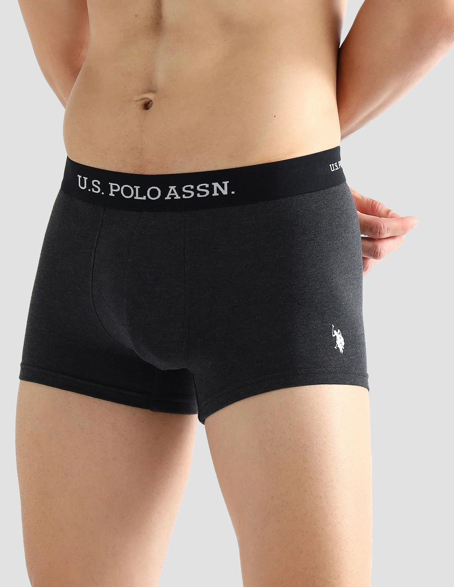 Elasticized Waist Solid OET13 Trunks - Pack Of 3 - Image 6