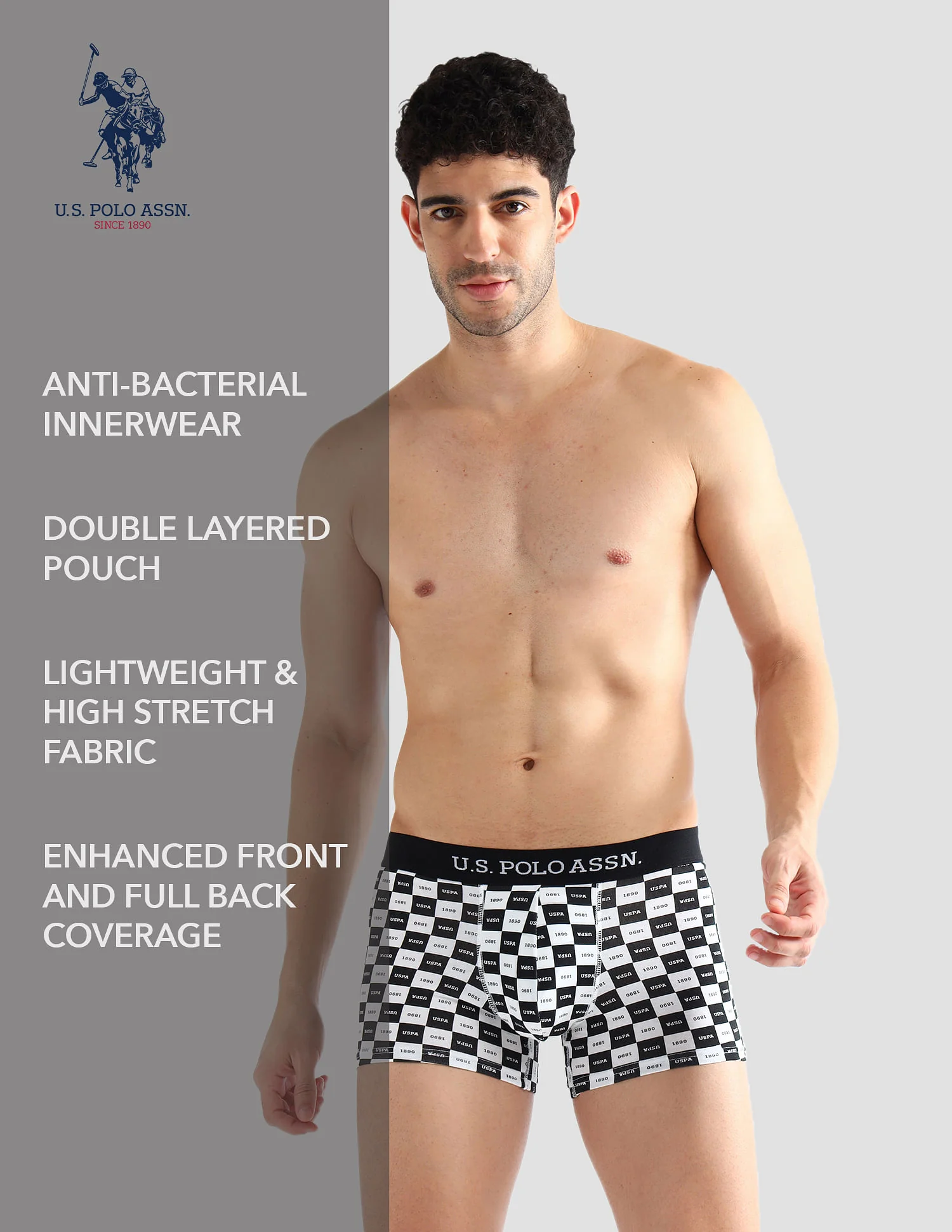 Elasticized Waist Solid OET14 Trunks - Pack Of 3 - Image 12