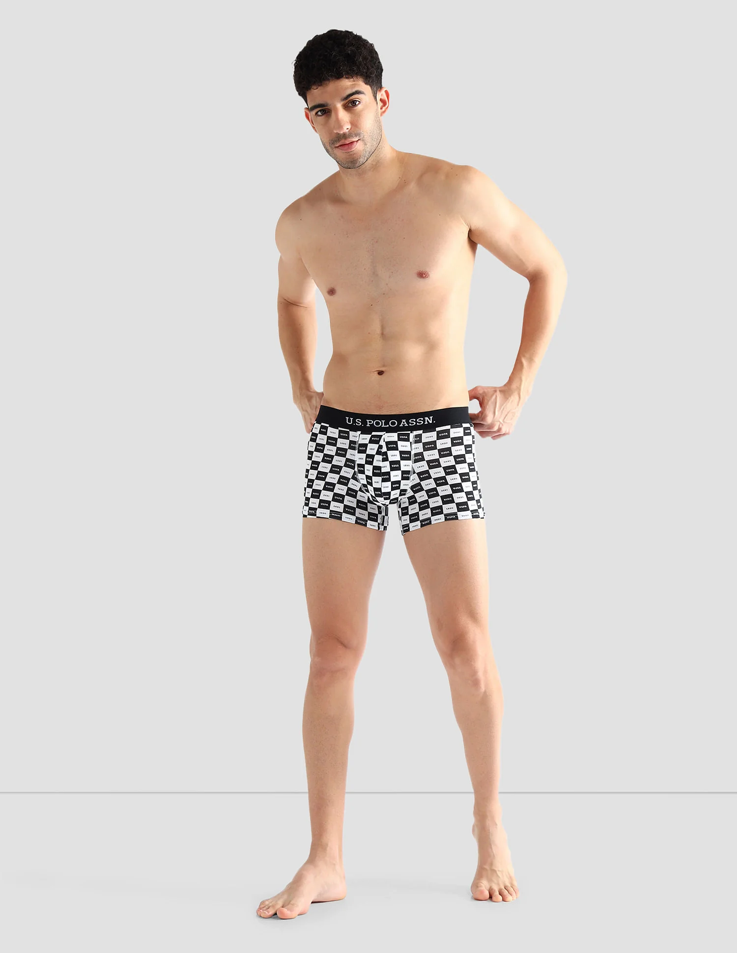 Elasticized Waist Solid OET14 Trunks - Pack Of 3 - Image 4