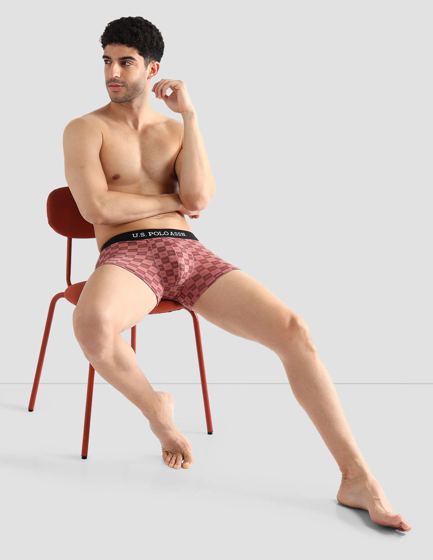 Elasticized Waist Solid OET14 Trunks - Pack Of 3 - Image 5