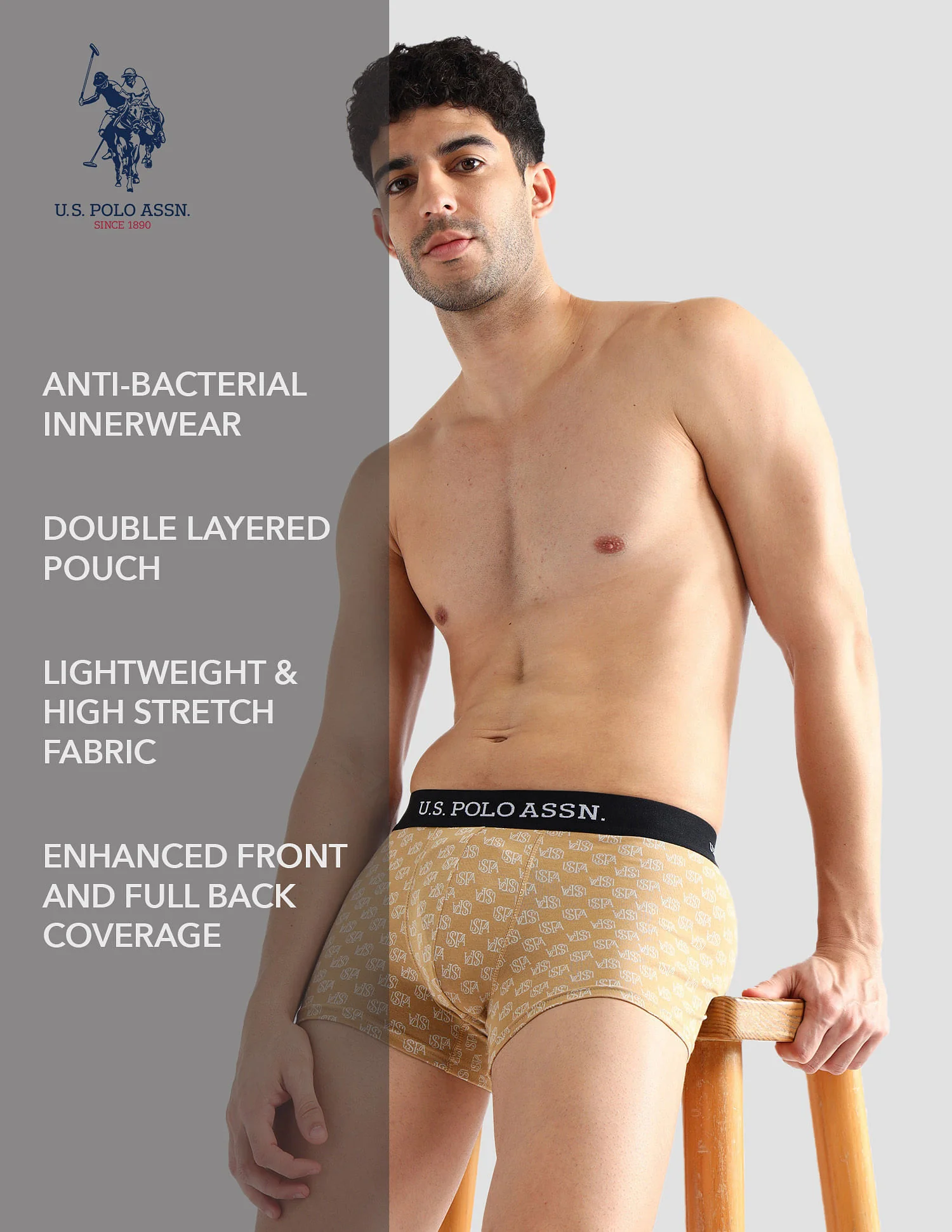 Elasticized Waist Solid OET14 Trunks - Pack Of 3 - Image 12